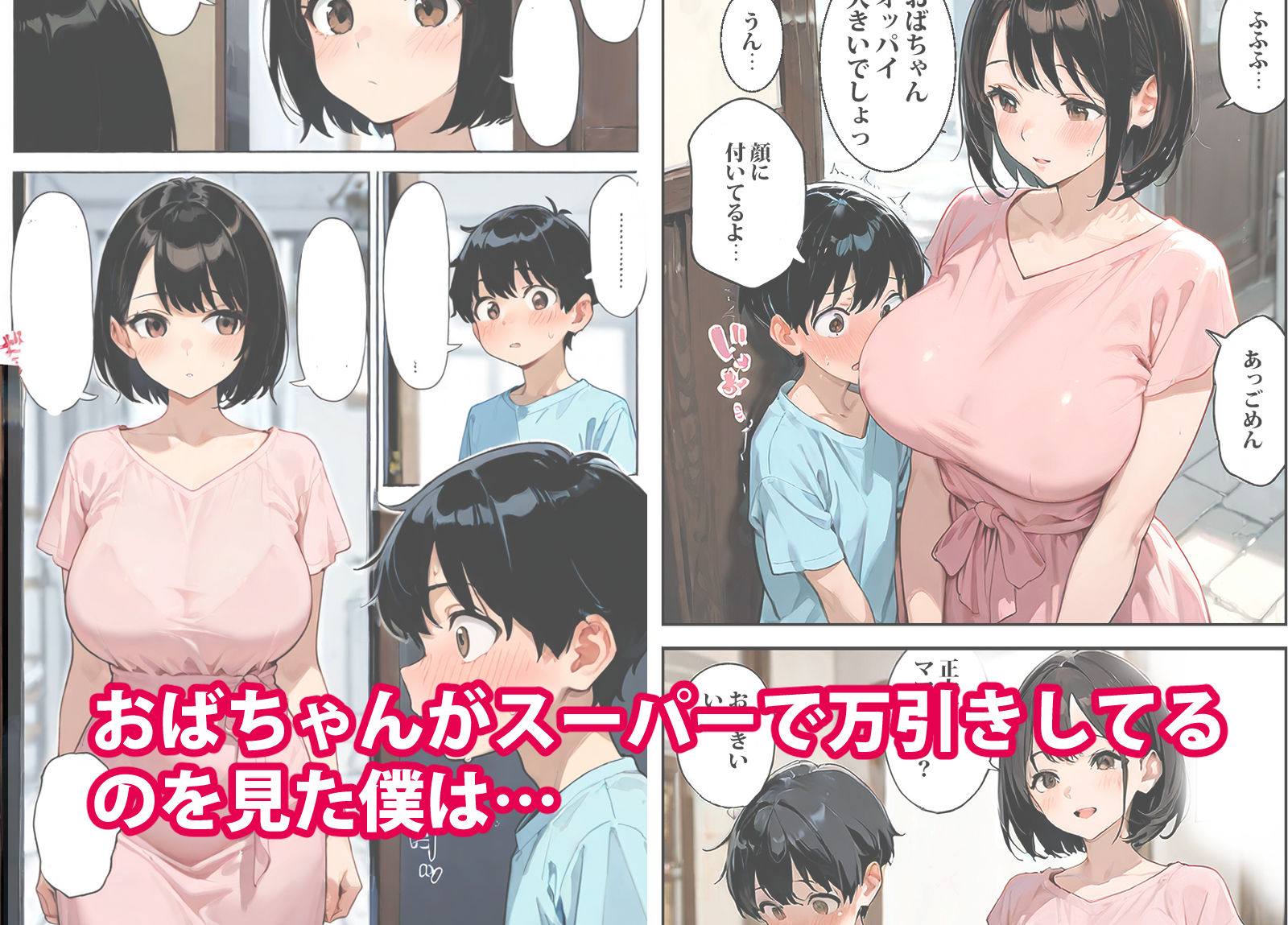 万引きおばちゃんにペットにされた僕 - サンプル画像 1