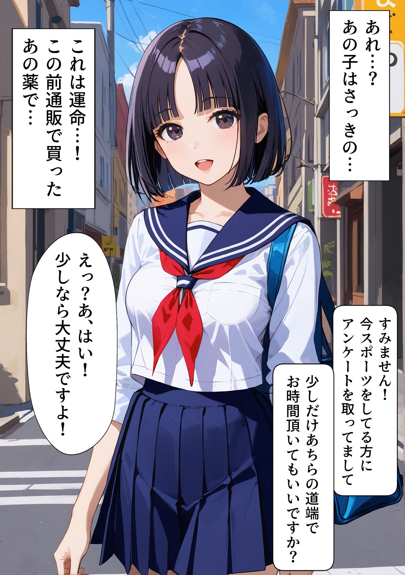 女子〇生にアンケートと騙して束縛調教プレイ - サンプル画像 2