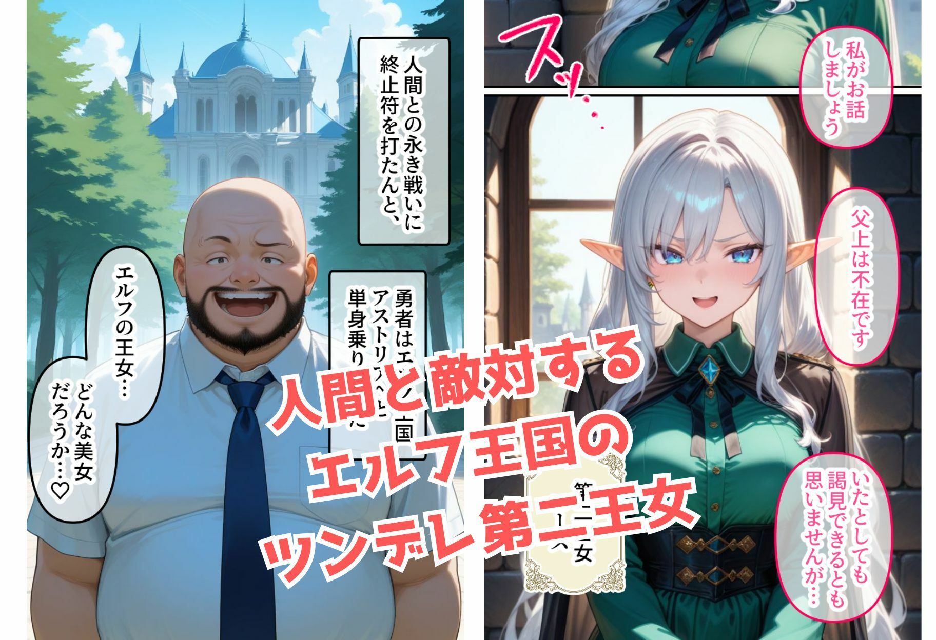 エルフ王国のお姫様がチン棒に服従した件【全Pセリフあり】 - サンプル画像 1