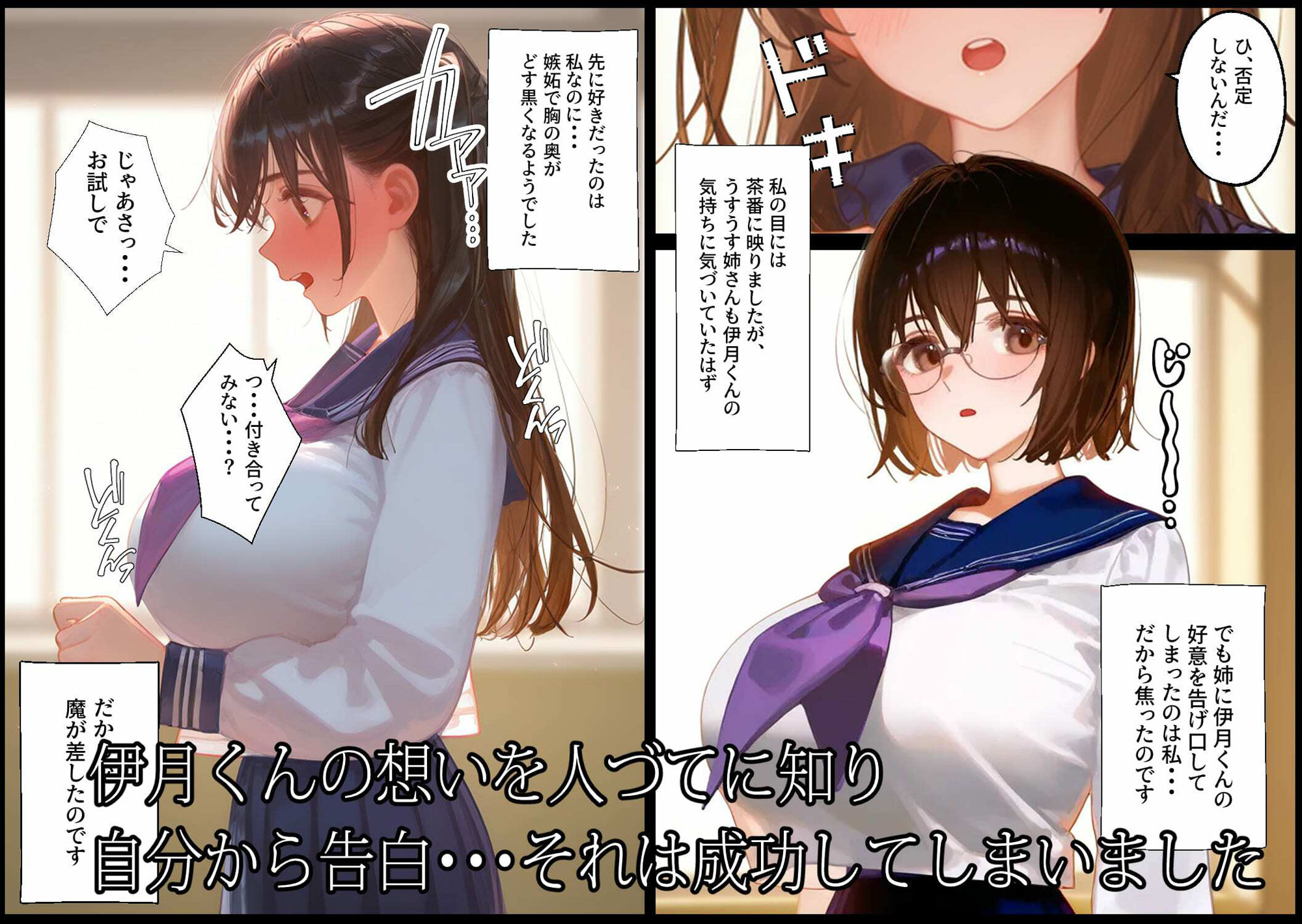 幼馴染の双子姉妹は俺のちんぽで破滅する - サンプル画像 4