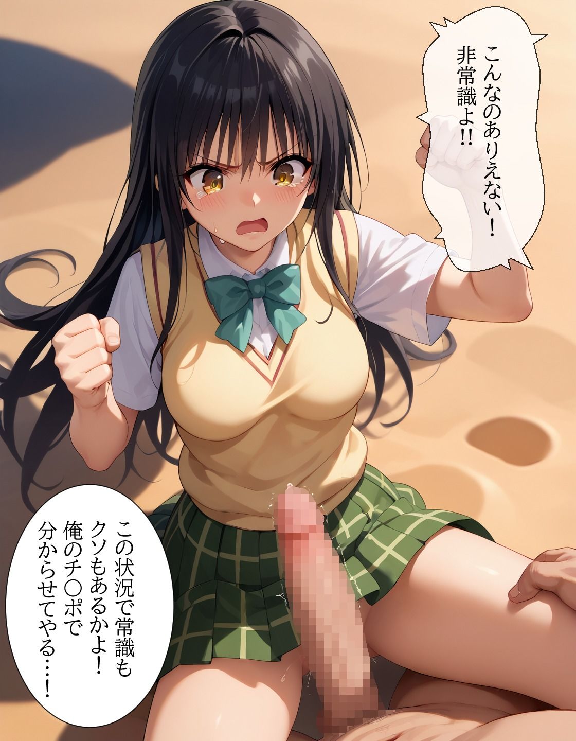 もしも古〇川唯と無人島で二人きりになったら - サンプル画像 4