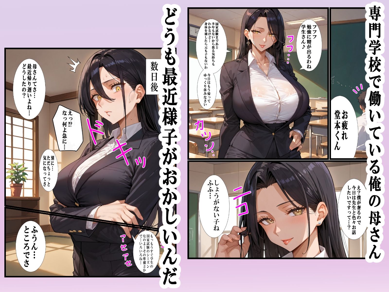 専門学校講師の母が俺をいじめていた生徒と不倫していた話 - サンプル画像 1