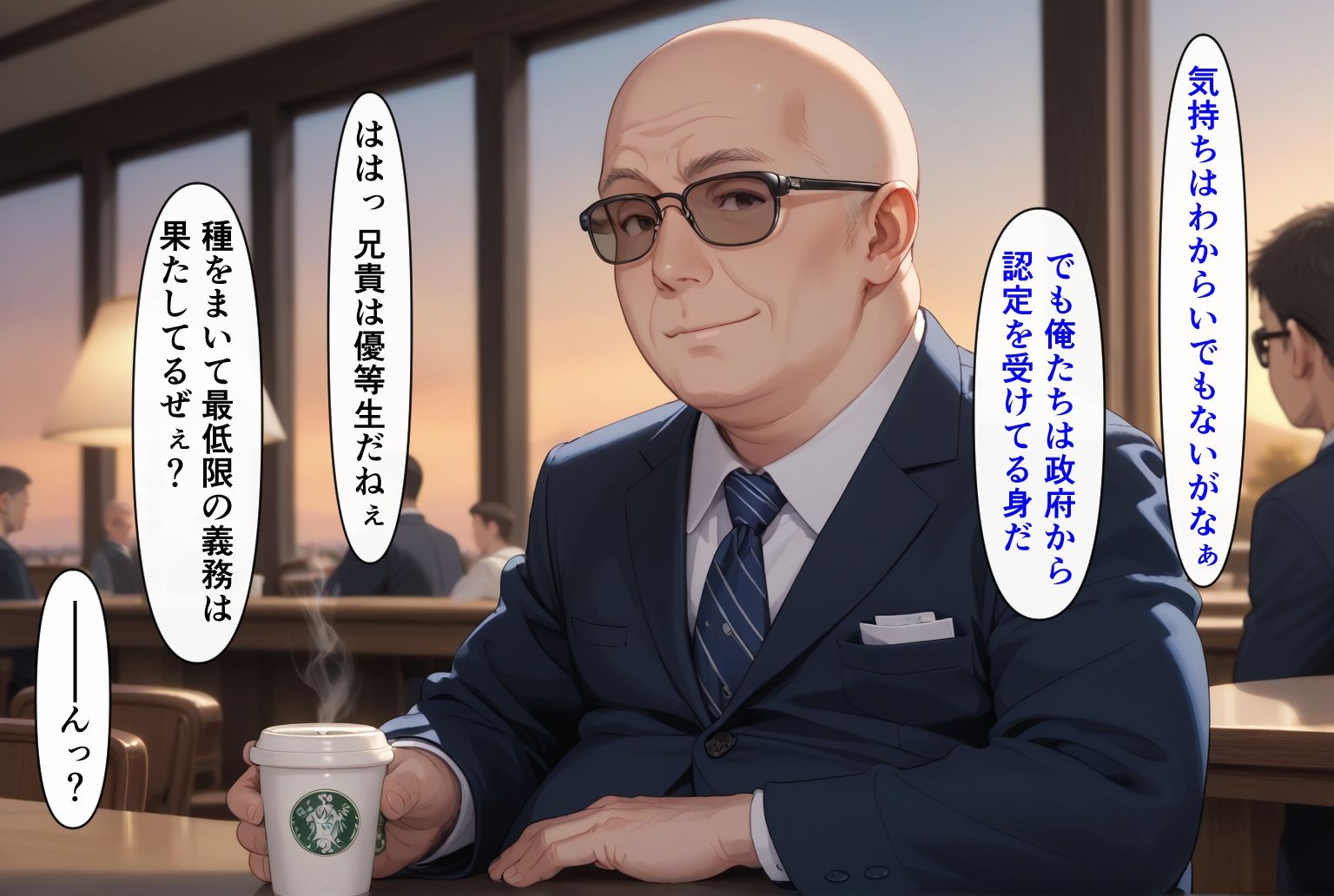 種付けおじさん（弟）は気楽にイキたい カフェで見かけた少女 - サンプル画像 2