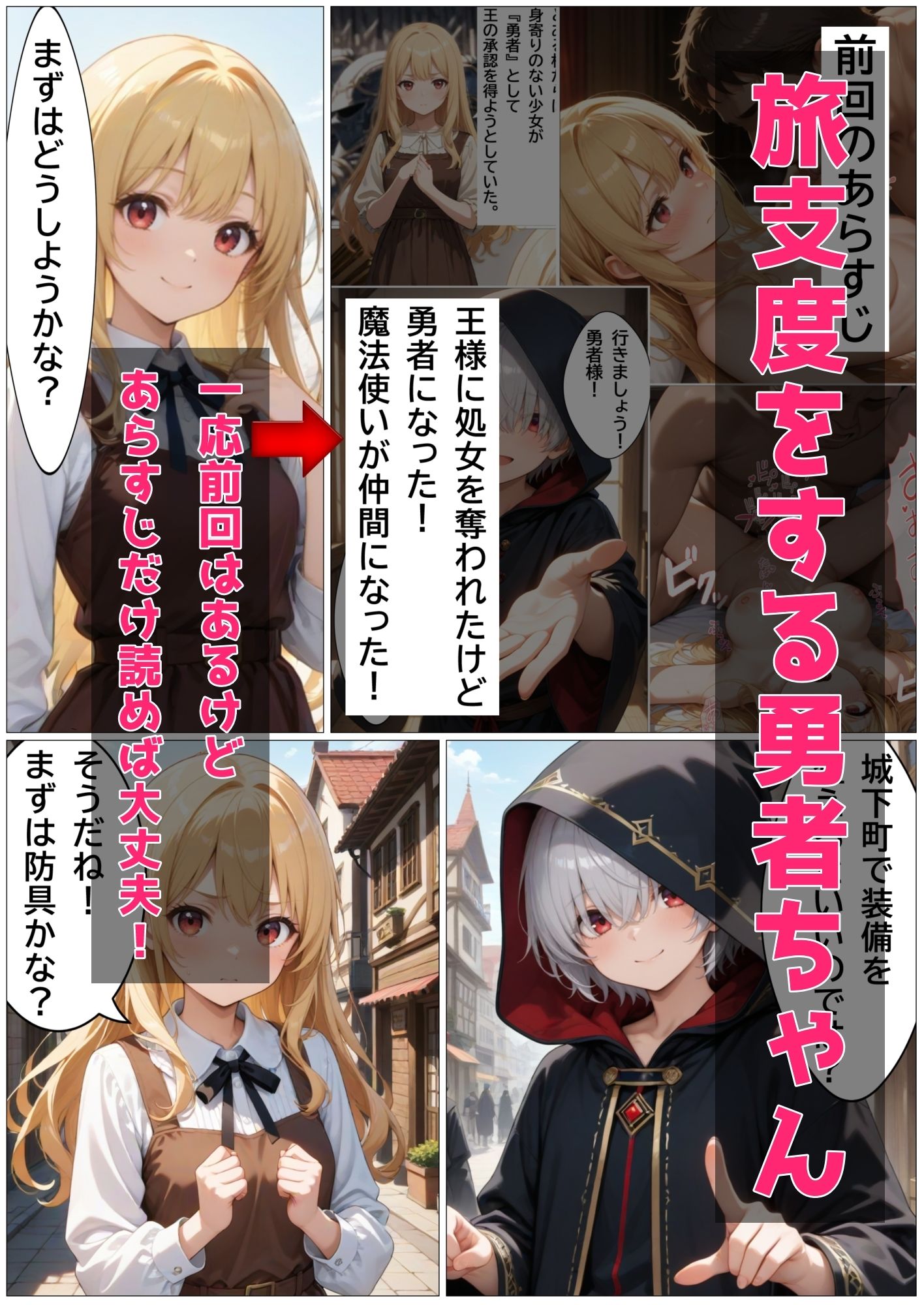 旅支度で失敗しちゃう勇者ちゃん - サンプル画像 2
