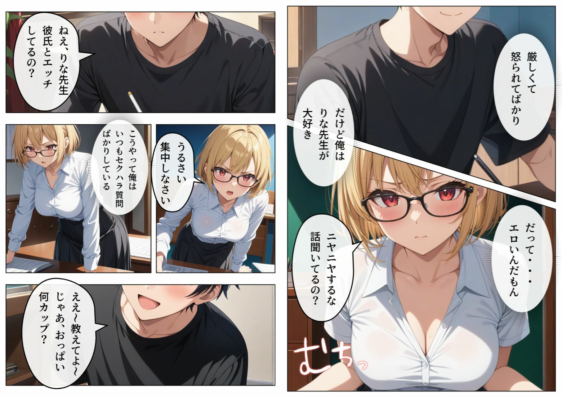 巨乳眼鏡家庭教師 快楽堕ちしたので中出ししてあげた - サンプル画像 2