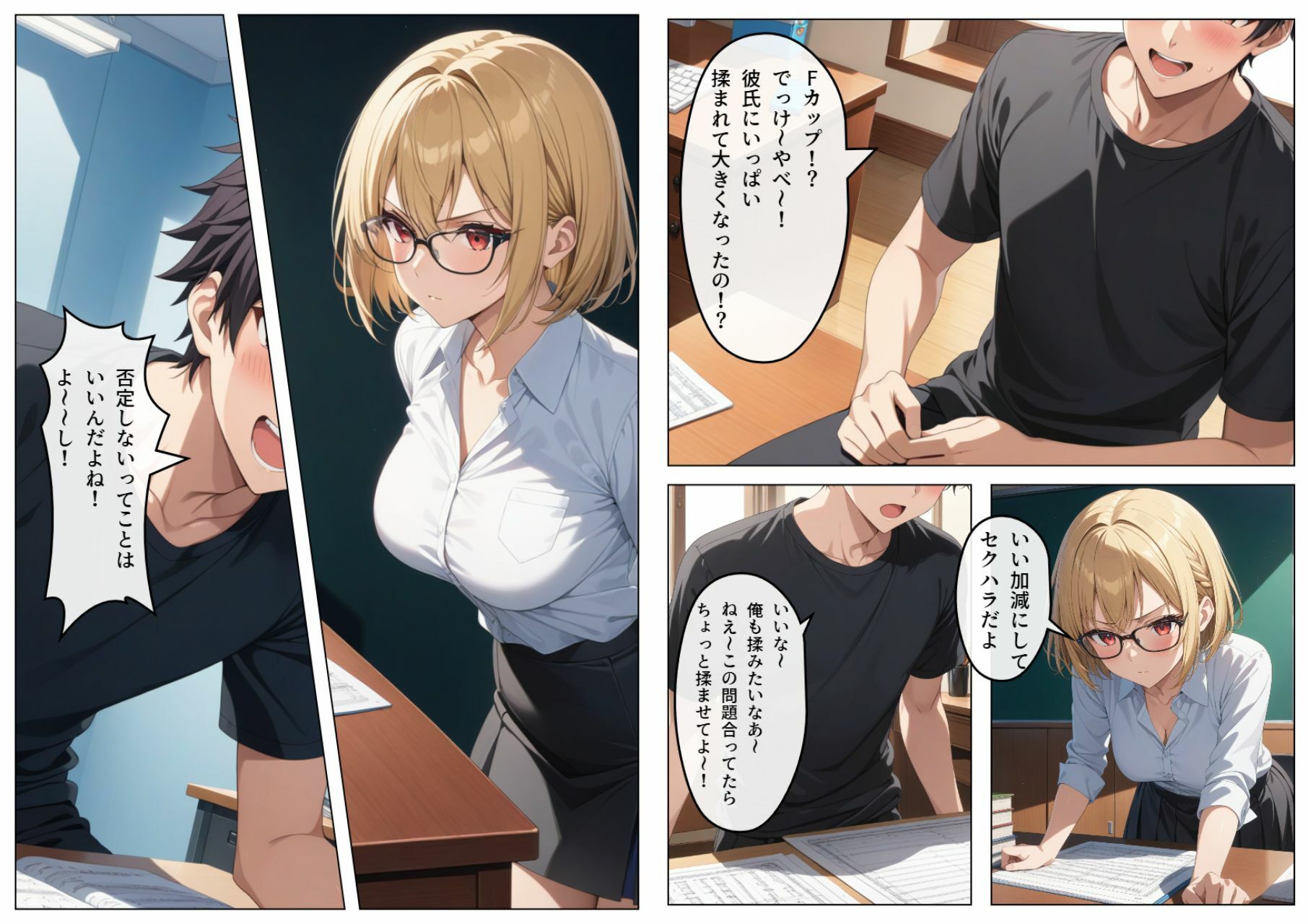 巨乳眼鏡家庭教師 快楽堕ちしたので中出ししてあげた - サンプル画像 6