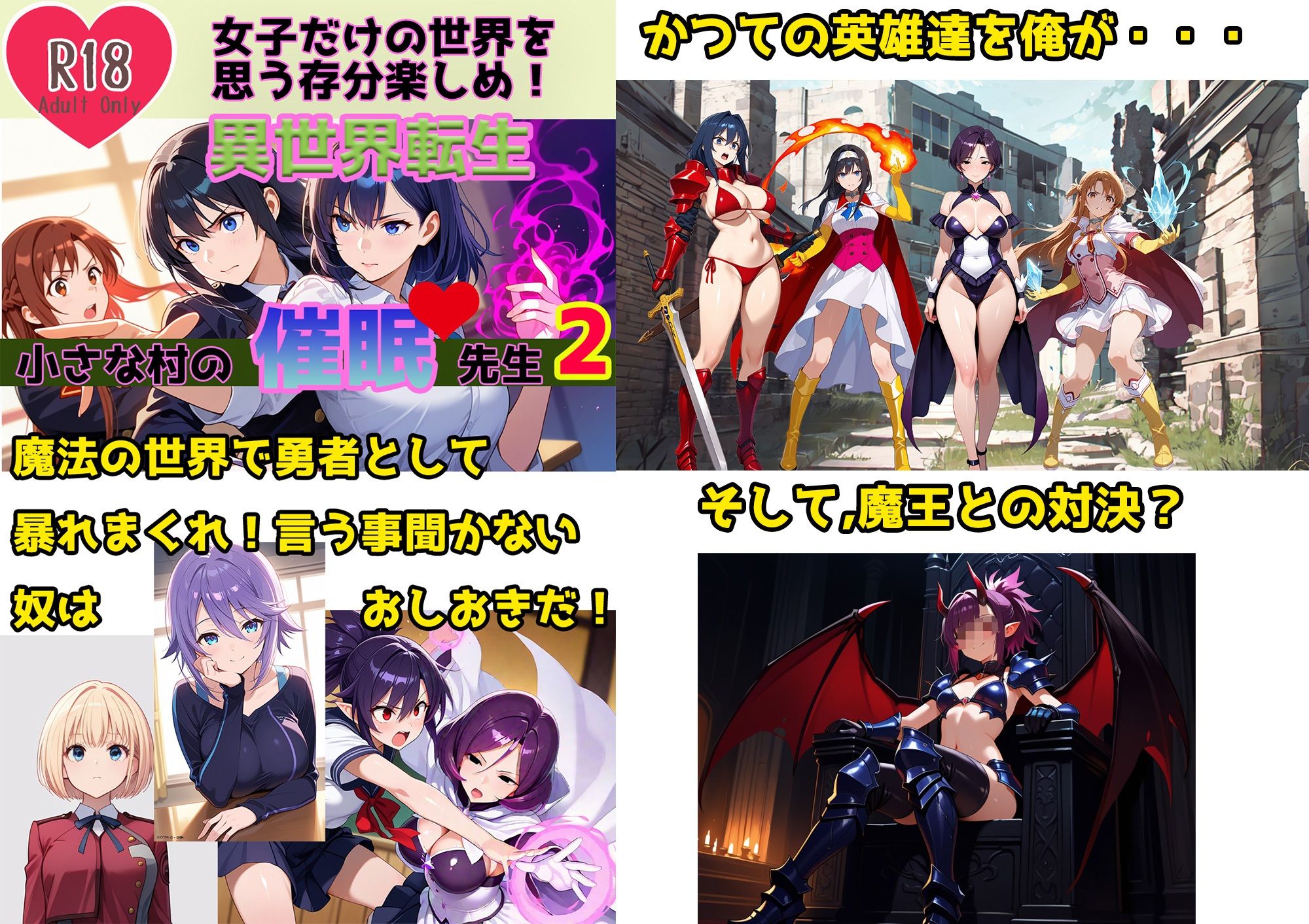 異世界転生 小さな村の催●先生2 - サンプル画像 1