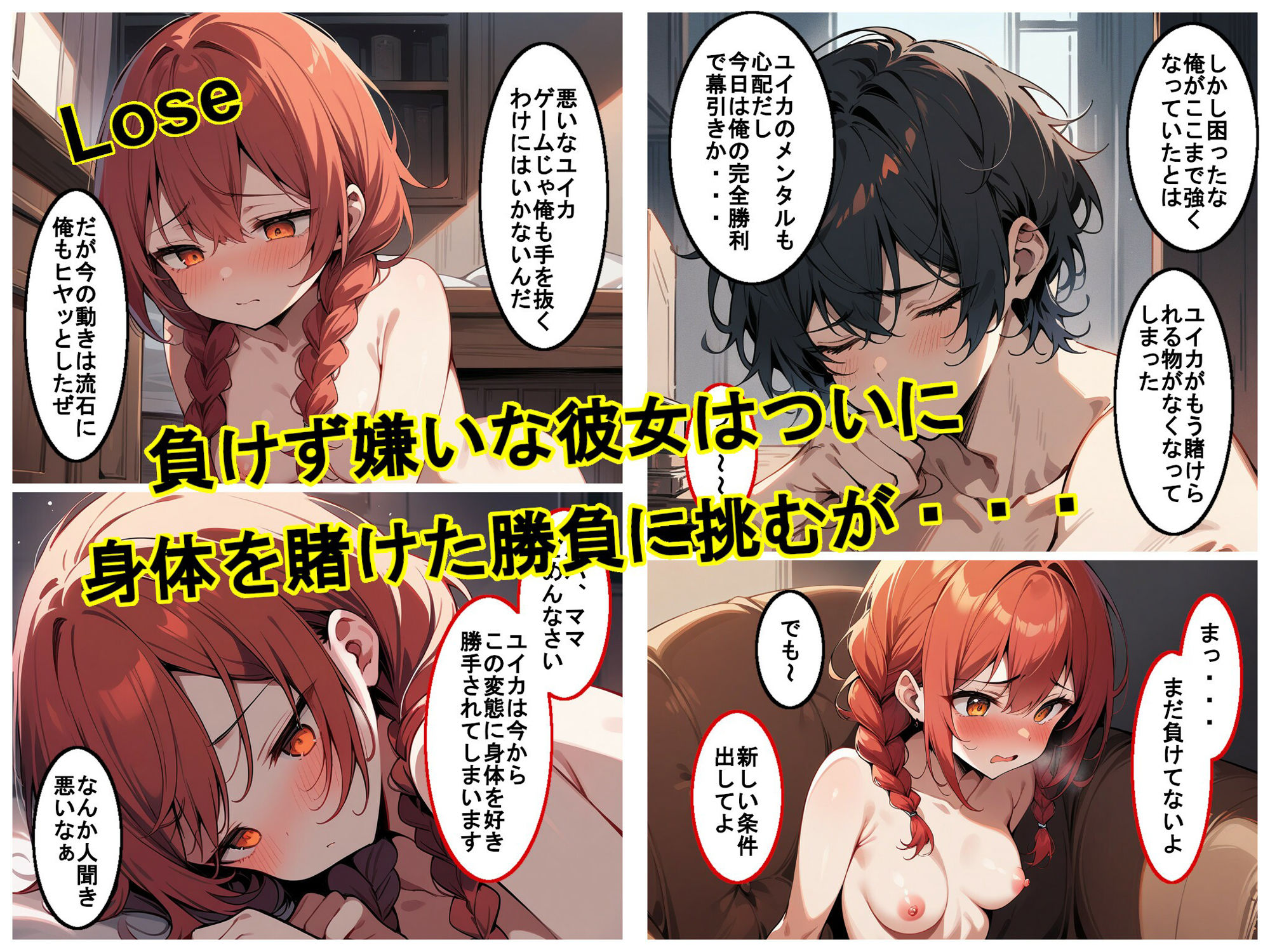 ゲーマー彼女と勝負して罰ゲームと称してエッチする - サンプル画像 4