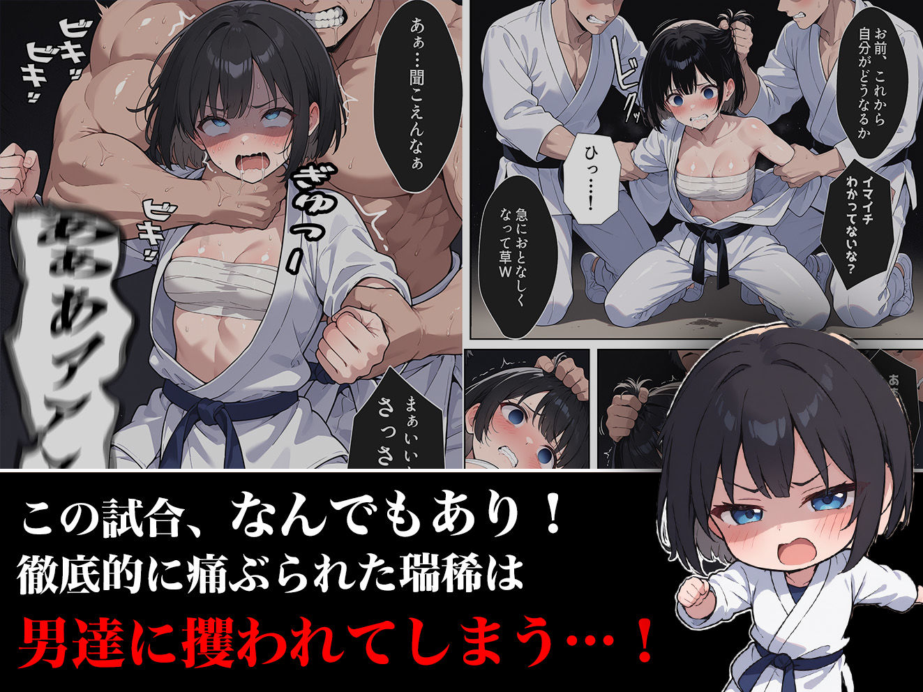 負けたら即中出しセックス 愛する道場を守るために道場破りに挑む天才柔道少女の話 - サンプル画像 4