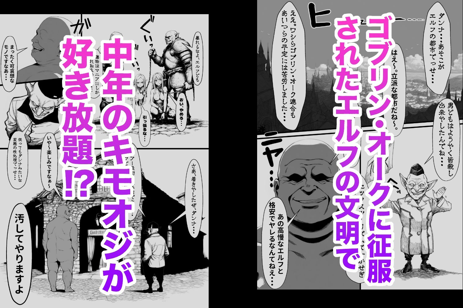 中年キモおじ、エルフを汚すってよ。 - サンプル画像 1
