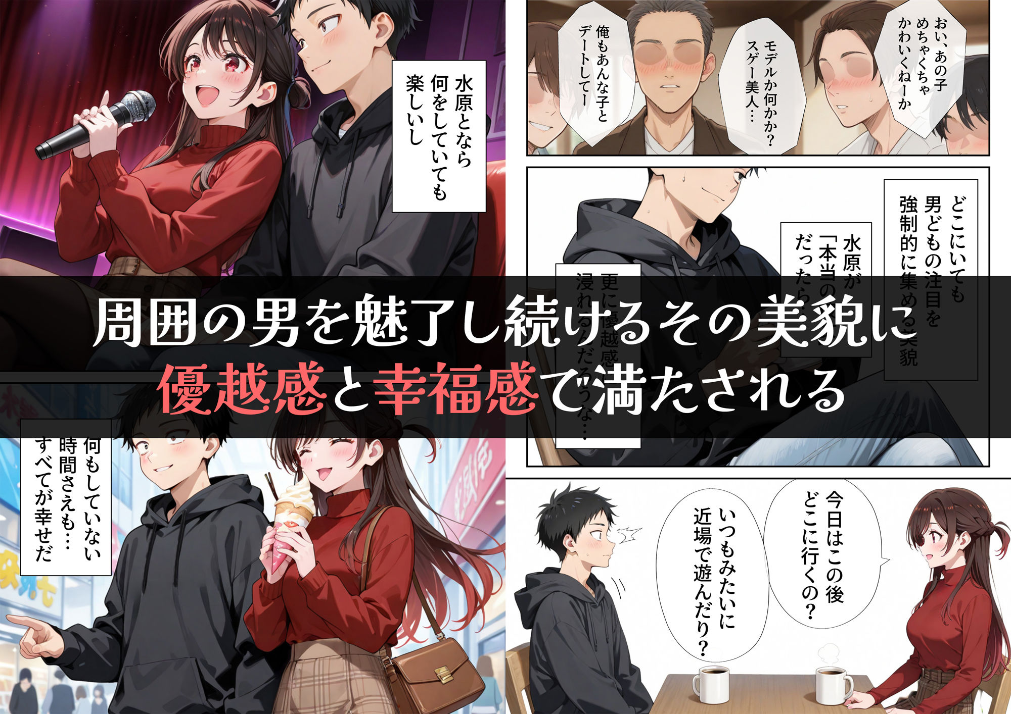 レンタル彼女、催◯洗脳で寝取ります - サンプル画像 2