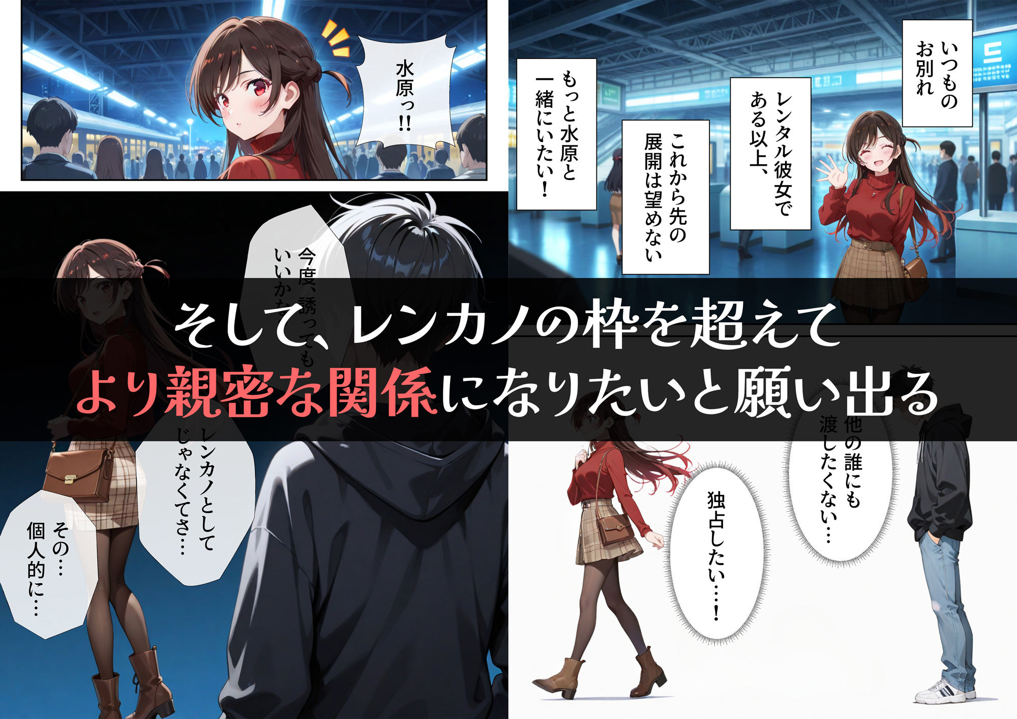 レンタル彼女、催◯洗脳で寝取ります - サンプル画像 3