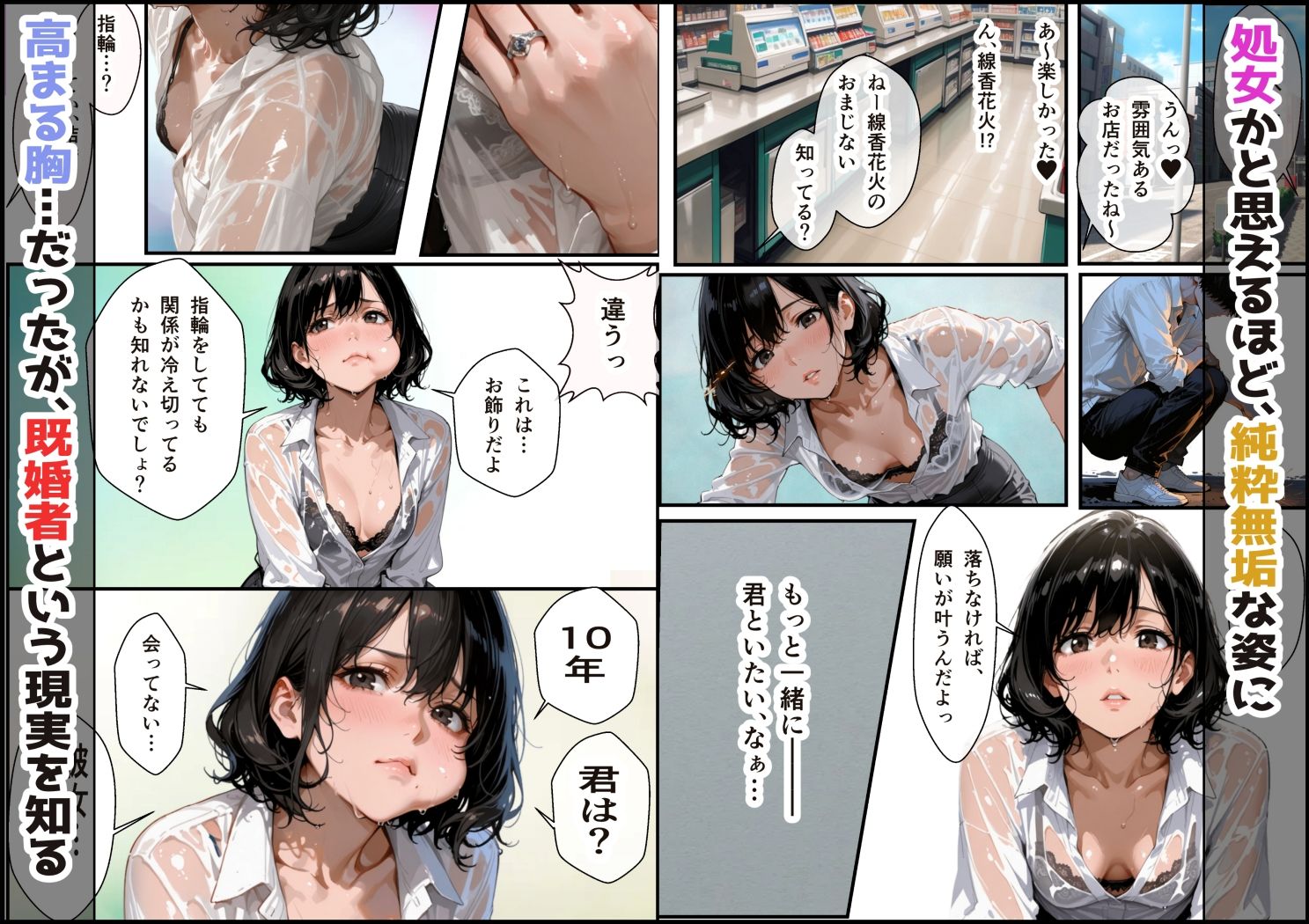 バイト先の濡れ美乳人妻（37）は、あの夜の甘Sセックスで脳イキ潮吹きアクメを経験してました・NTRを忘れて純愛を知った夏 - サンプル画像 3