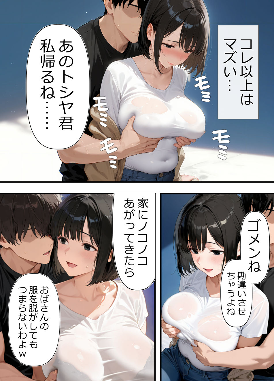 バイト先の人妻（39歳）をお持ち帰りして、 久しぶりのチンポに、本能ムキ出しで中出し懇願してきた（笑） - サンプル画像 7