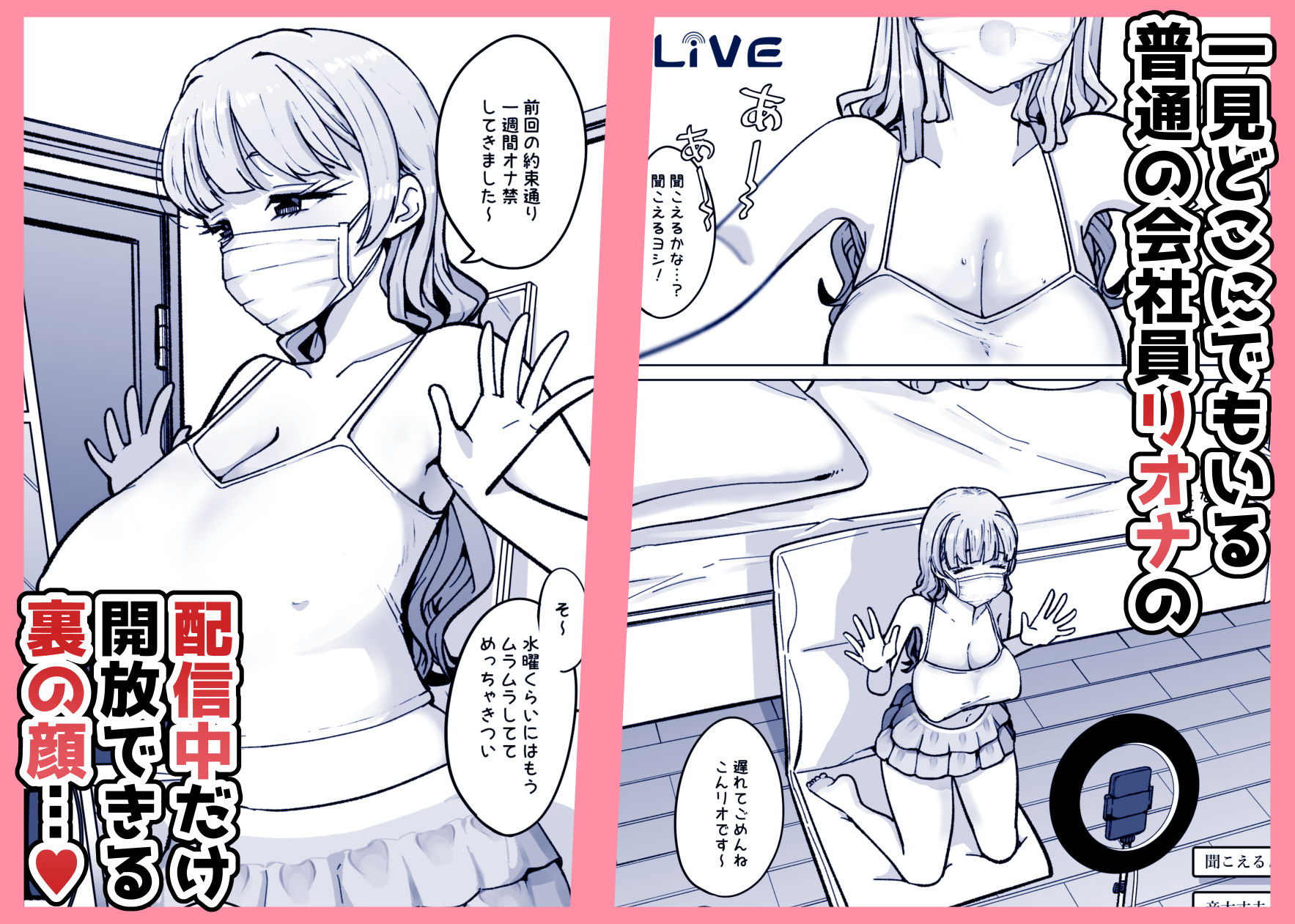 配信オナニー中毒のマゾメスなんてオナホ扱いで充分 - サンプル画像 1