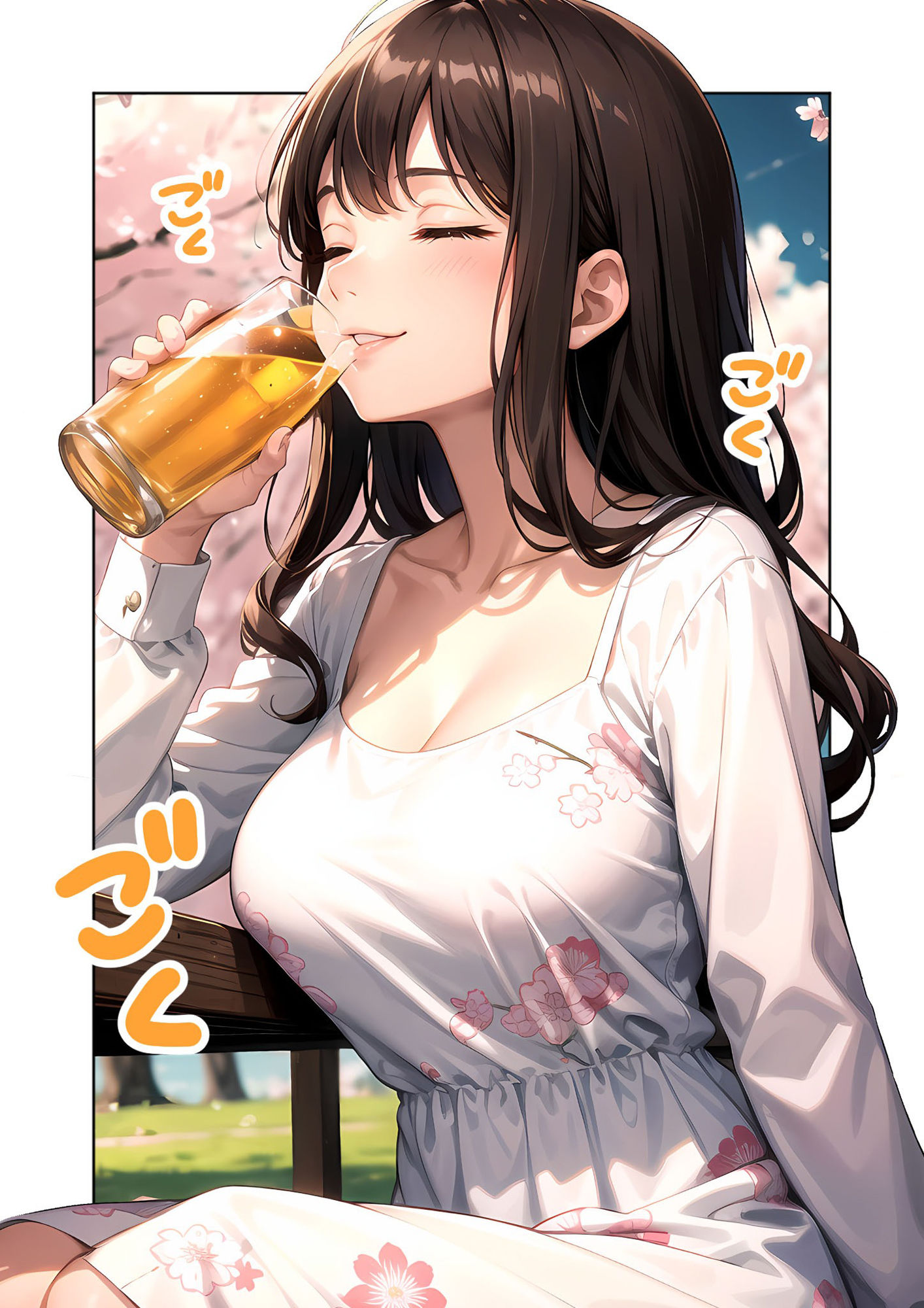 いちゃLOVE純情ベッドルーム 〜夜桜の下、ほろよい同期と想い通じる春風エッチ〜 - サンプル画像 4