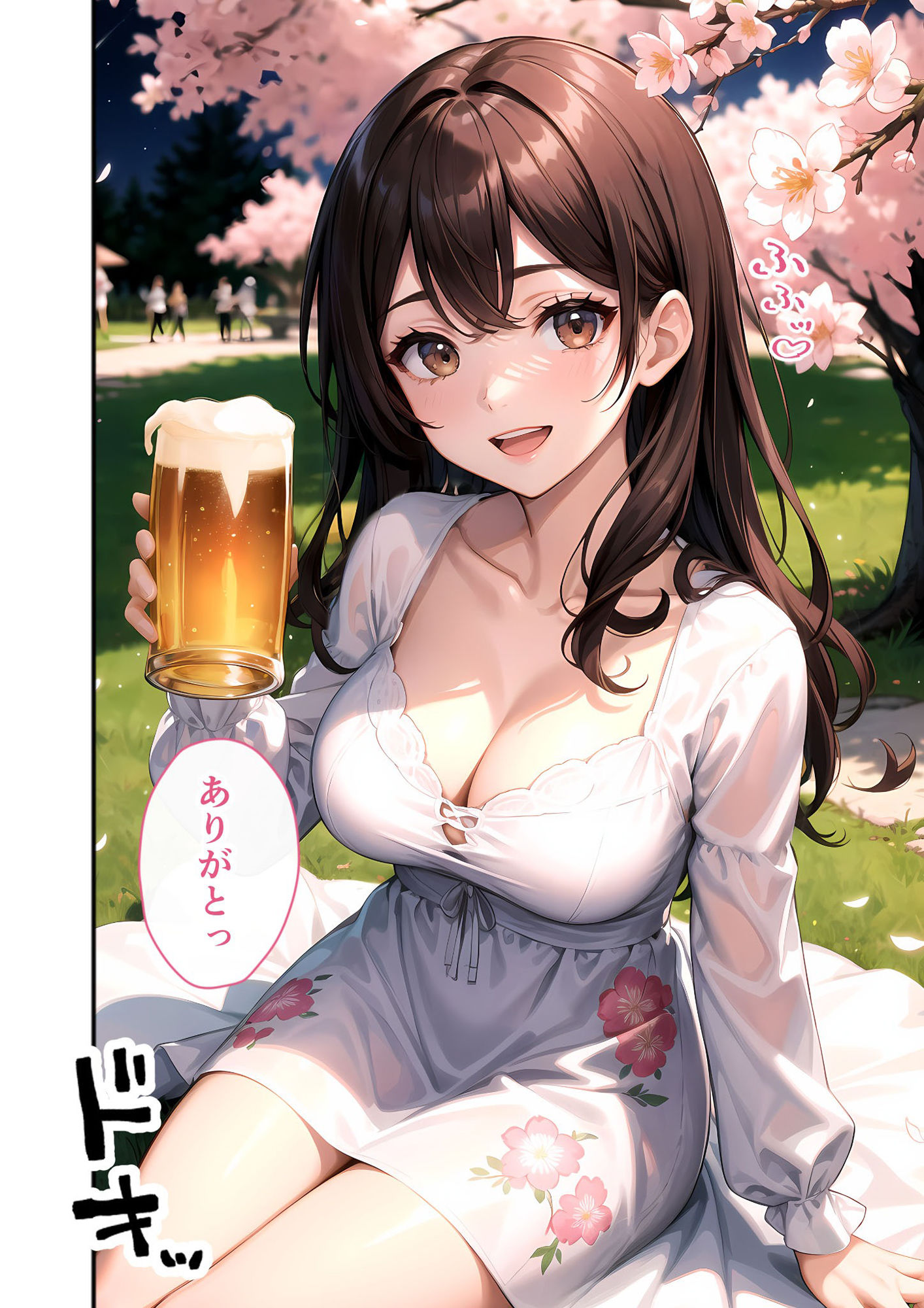 いちゃLOVE純情ベッドルーム 〜夜桜の下、ほろよい同期と想い通じる春風エッチ〜 - サンプル画像 6