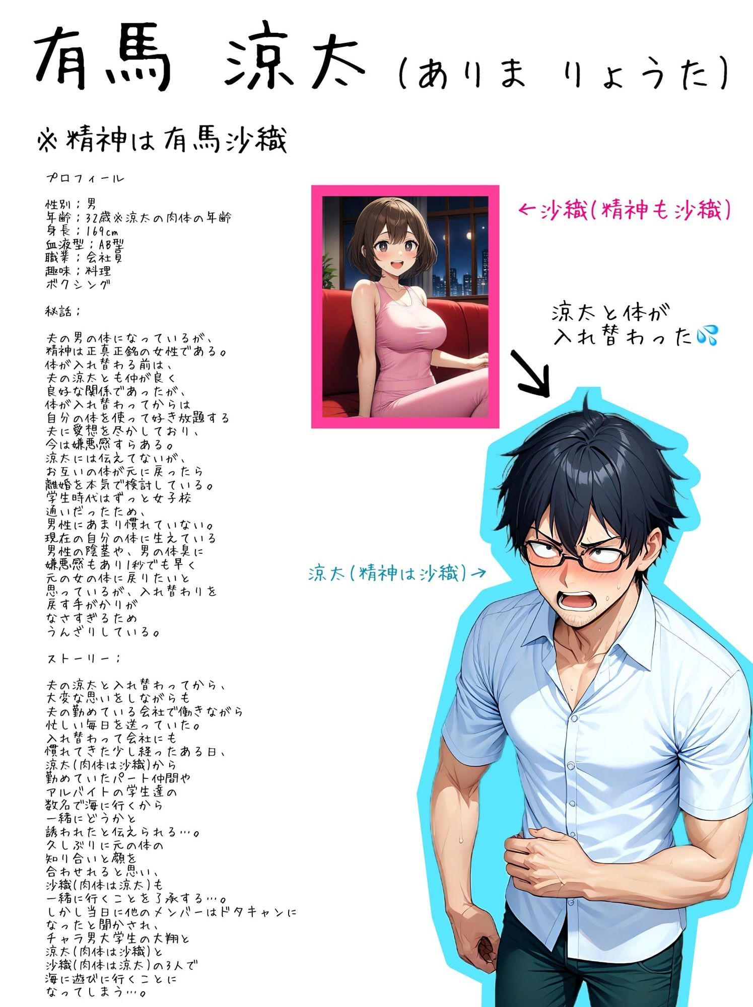 【入れ替わり・痴女】夫婦だけの特別な秘密3 - サンプル画像 3