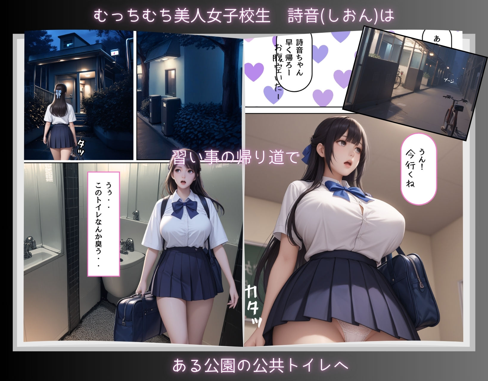 トイレに寄っただけなのに・・催〇クリームでむちむちJ〇を性支配 - サンプル画像 1