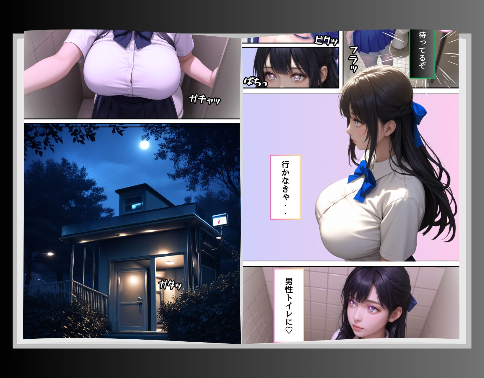 トイレに寄っただけなのに・・催〇クリームでむちむちJ〇を性支配 - サンプル画像 5