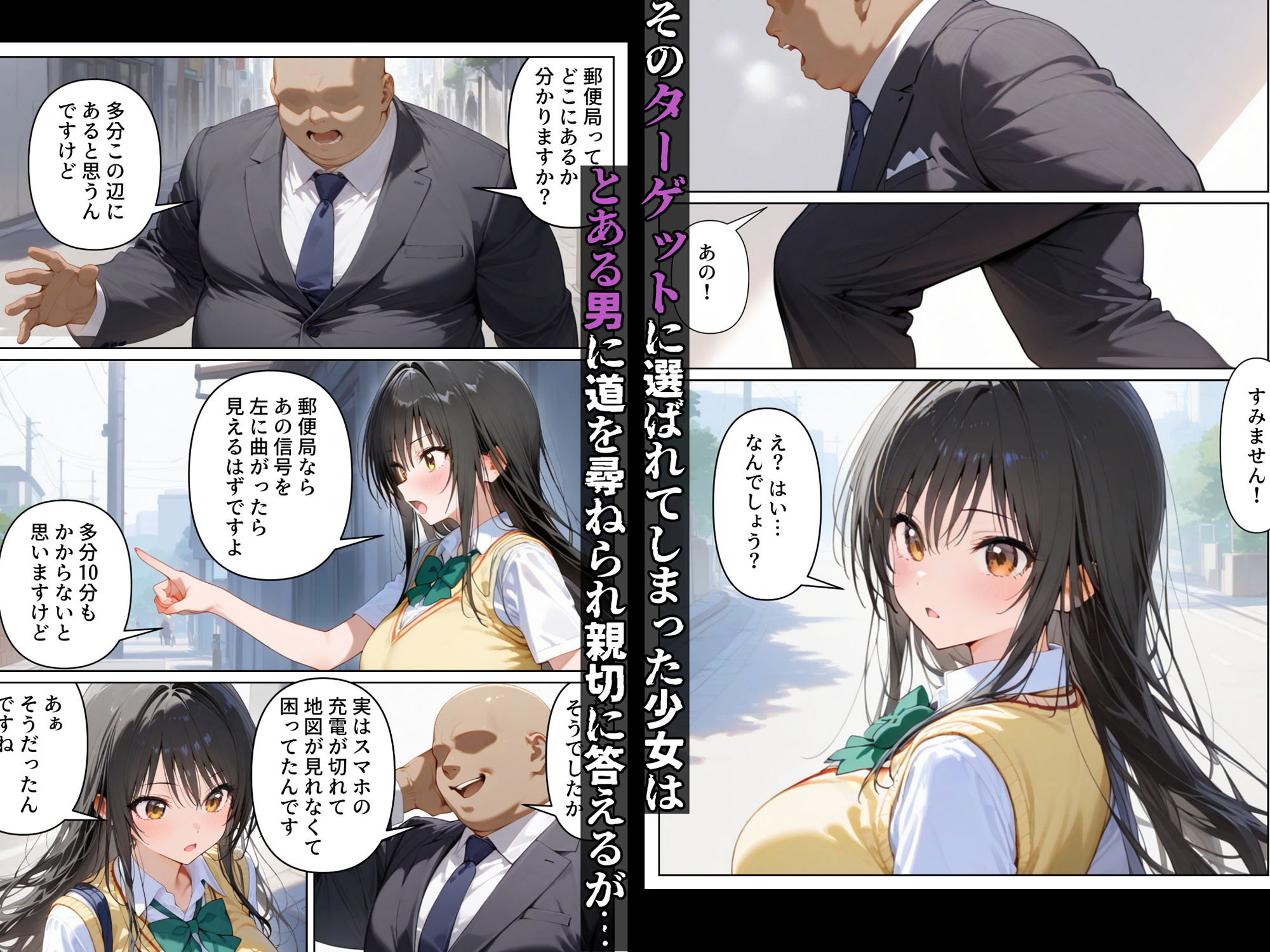 泣かせ屋代行 古〇川唯編 〜強気なツンデレ少女をキモデブおじさんが泣くまで徹底的に弄ぶ！！〜 - サンプル画像 2