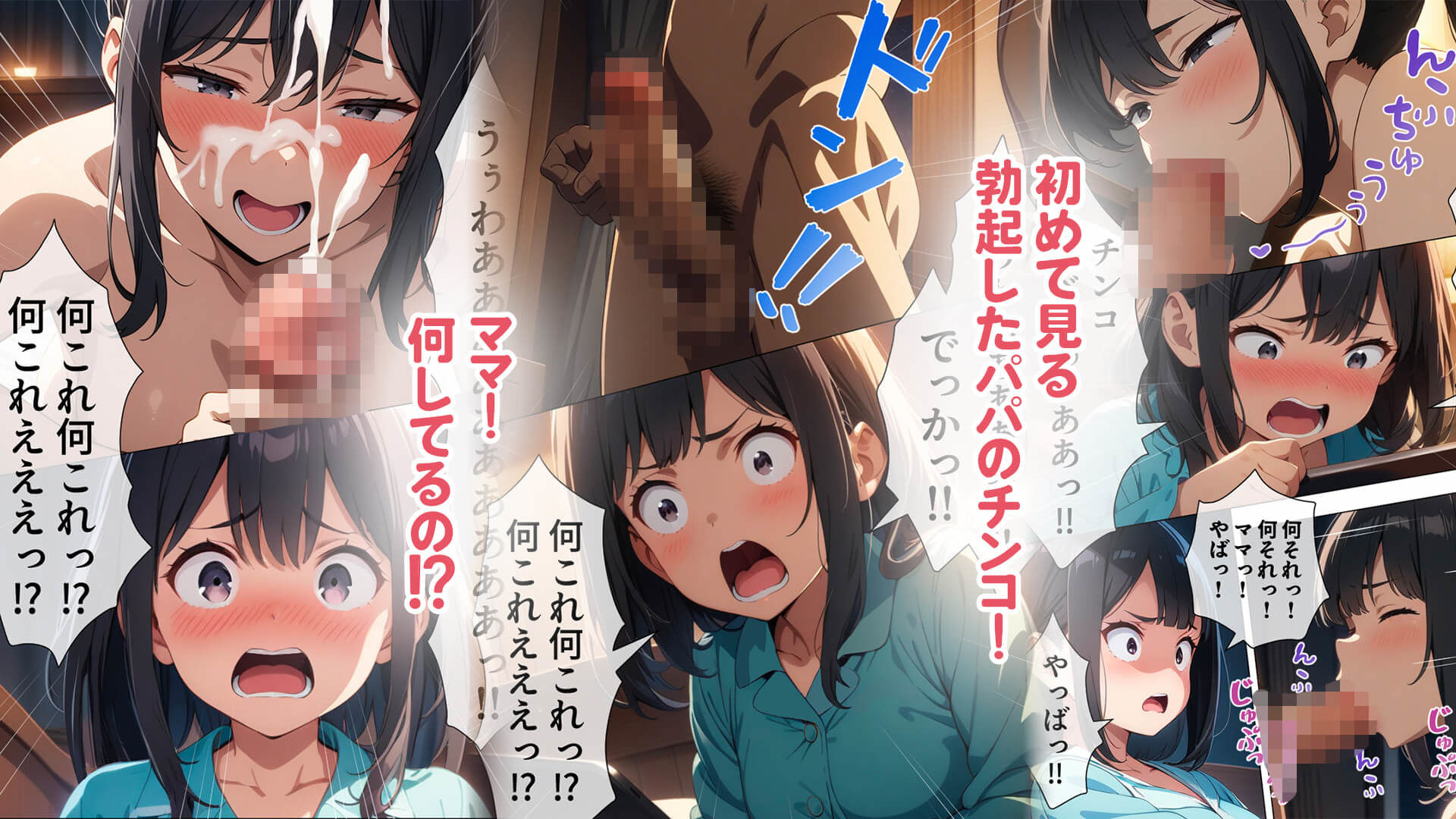 パパとママの子作りを盗撮してオナる少女 - サンプル画像 2