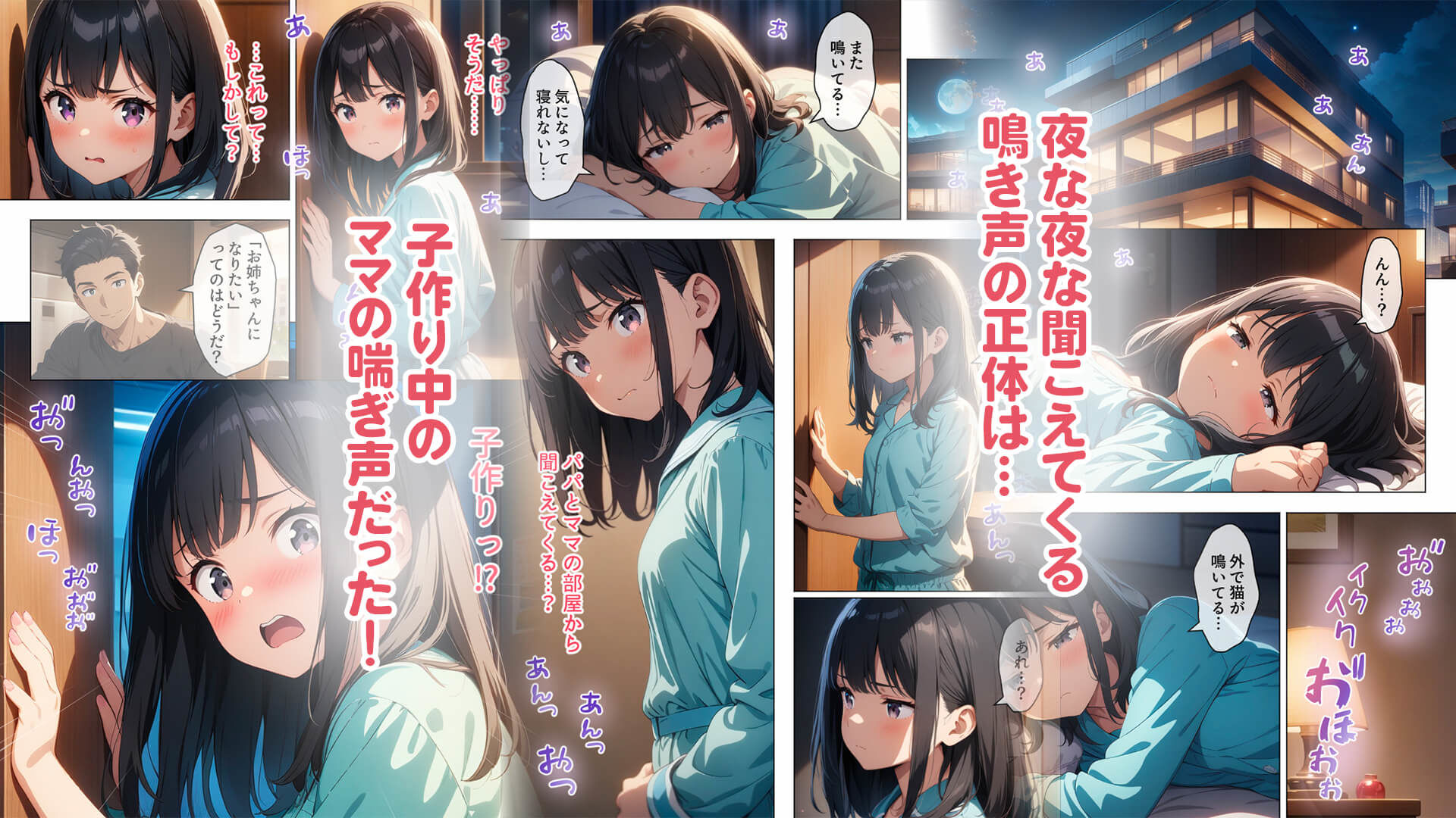 パパとママの子作りを盗撮してオナる少女 - サンプル画像 4