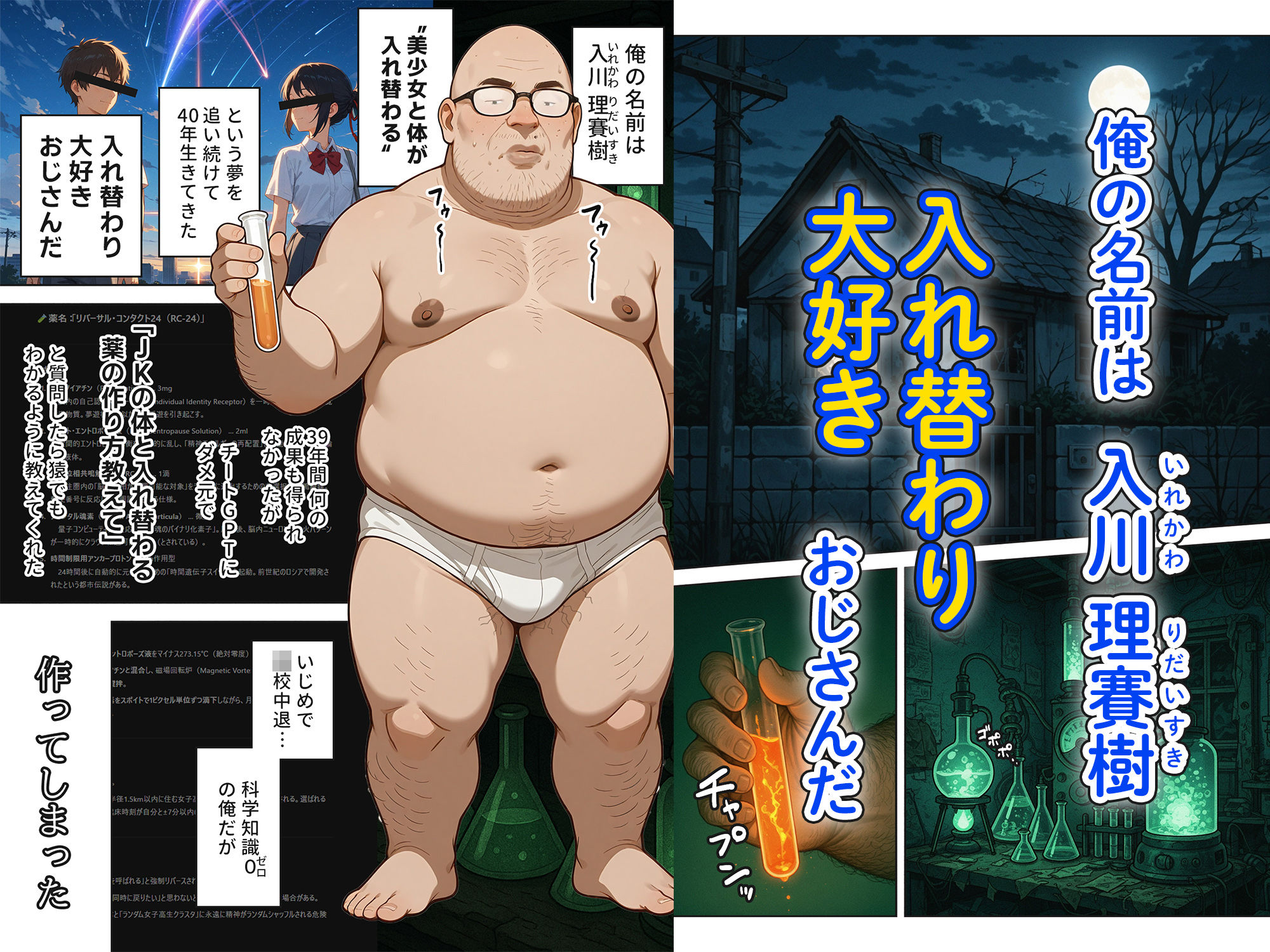 キモおじ⇔JK入れ替わり【1】この娘の人生台無しにしたろw - サンプル画像 1