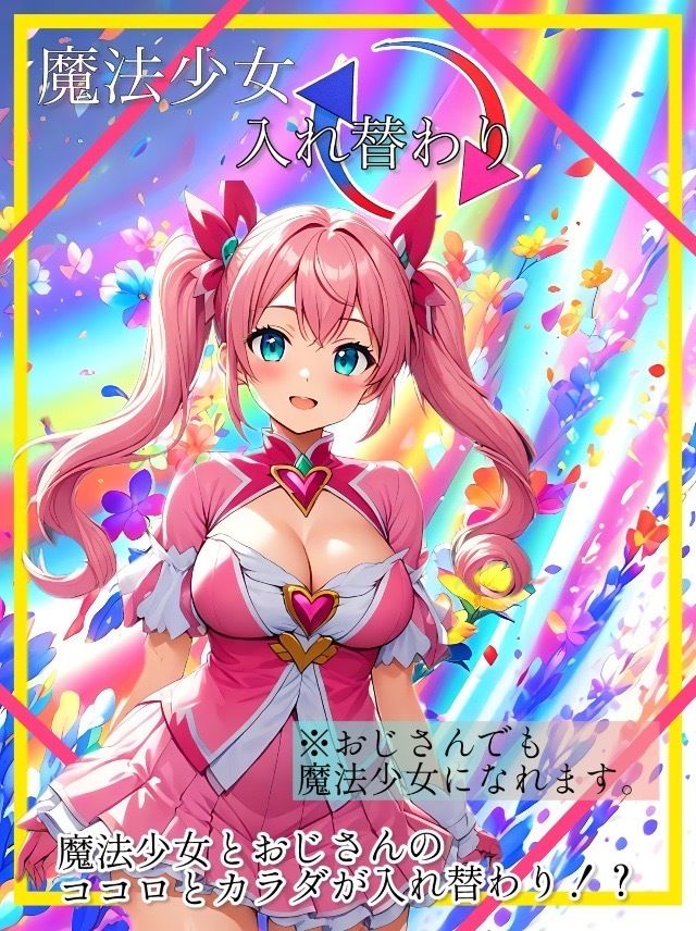 【入れ替わり・漫画】魔法少女入れ替わり - サンプル画像 1