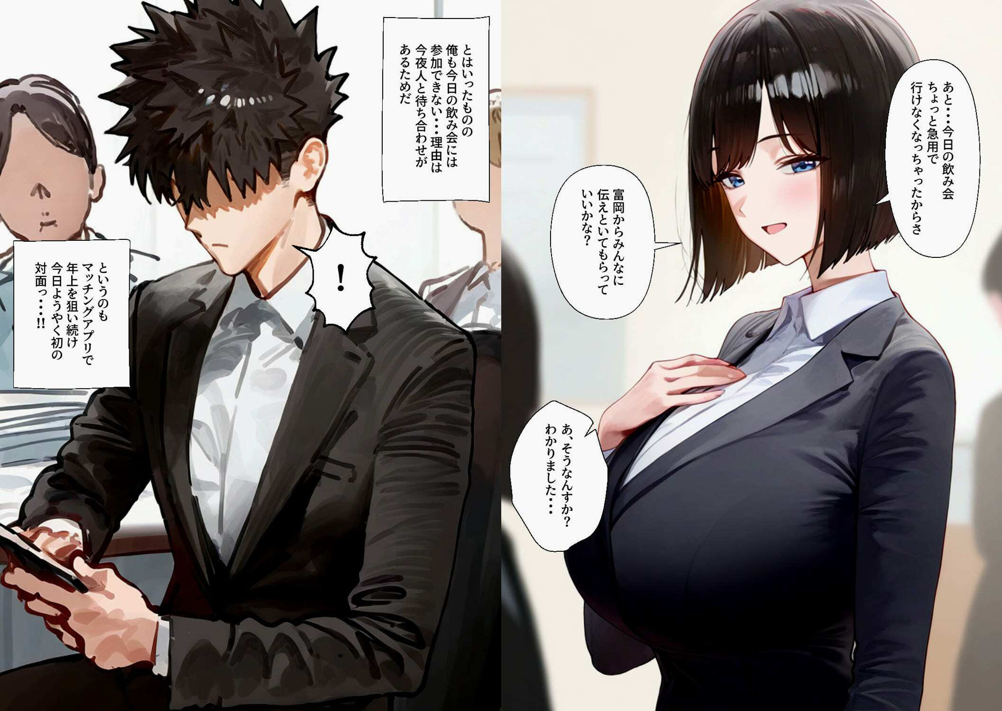マチアプで熟女狙ってたら会社のしごでき上司とマッチングしたのでそのままお持ち帰りしちゃいました - サンプル画像 2