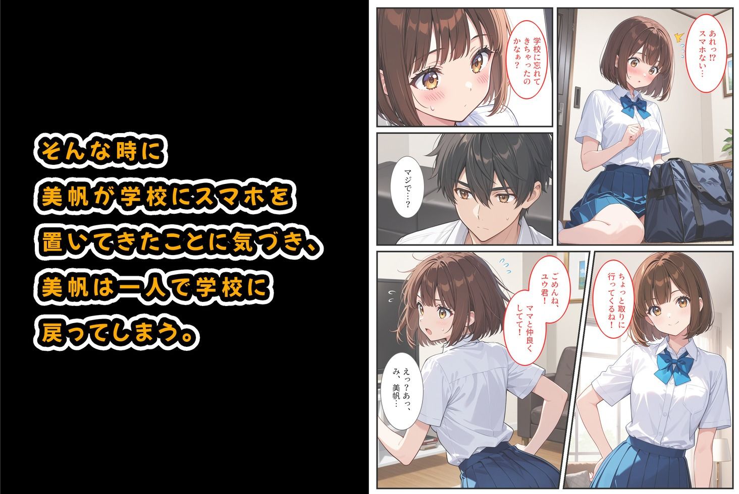 爆乳人妻が娘の彼氏に迫られて中出しセックスしちゃいました！ - サンプル画像 3