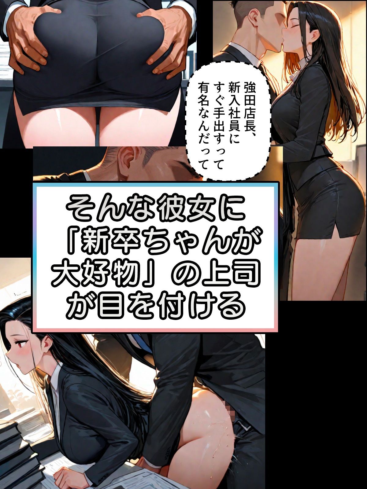 憧れの新卒ちゃんをパワハラ上司に寝取られた！大好きなあの子が喰われるのを見てるだけの僕 - サンプル画像 2