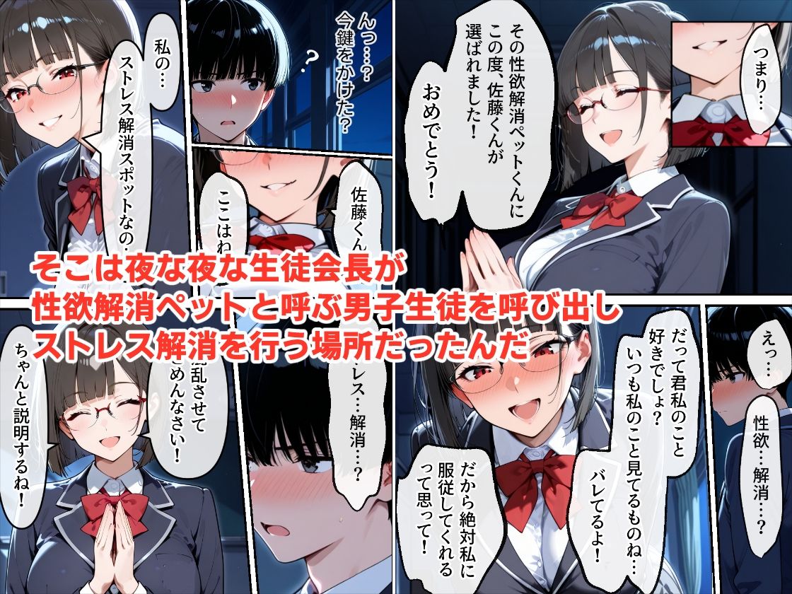 生徒会長は僕を虐めることでストレス解消しています - サンプル画像 4