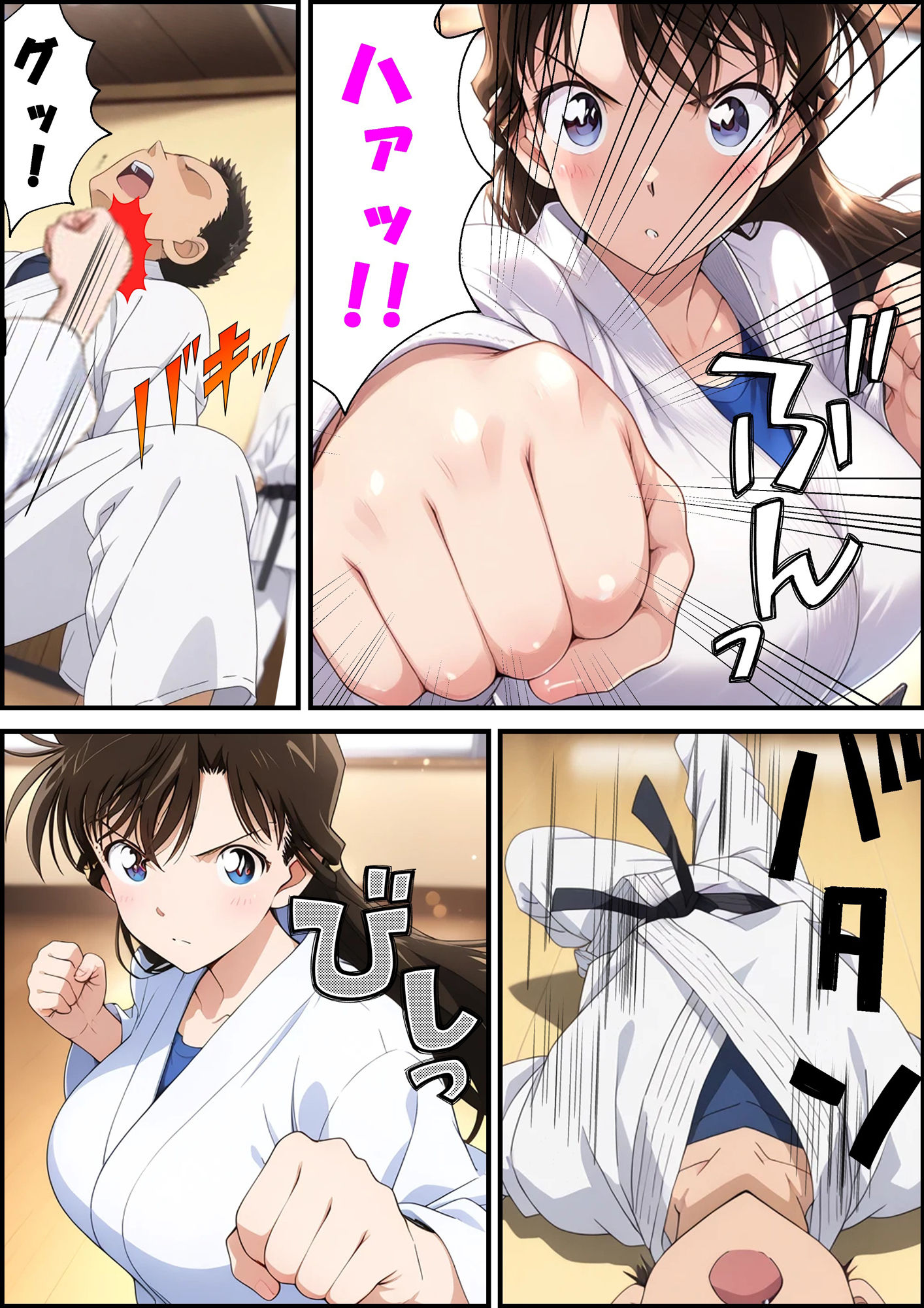 名探偵コ〇ン 毛利蘭 強●わいせつ事件 - サンプル画像 2