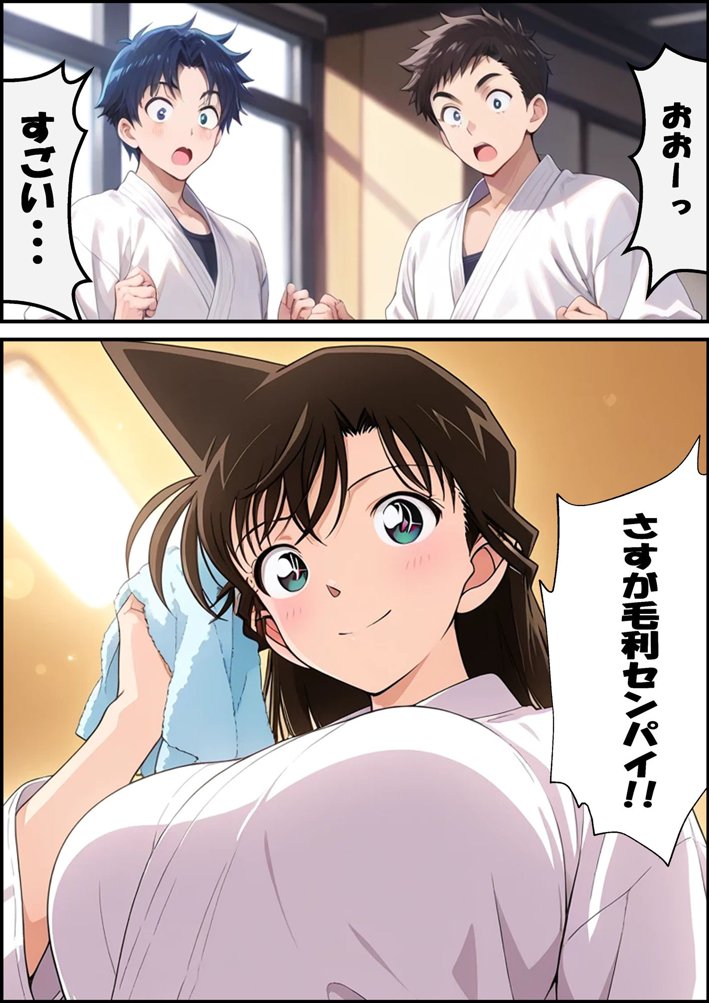 名探偵コ〇ン 毛利蘭 強●わいせつ事件 - サンプル画像 3