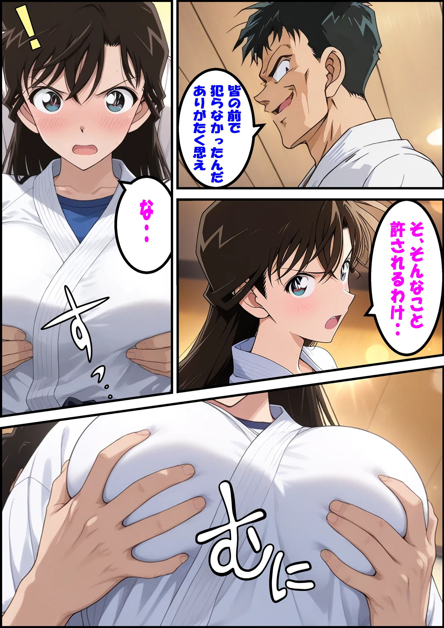 名探偵コ〇ン 毛利蘭 強●わいせつ事件 - サンプル画像 7