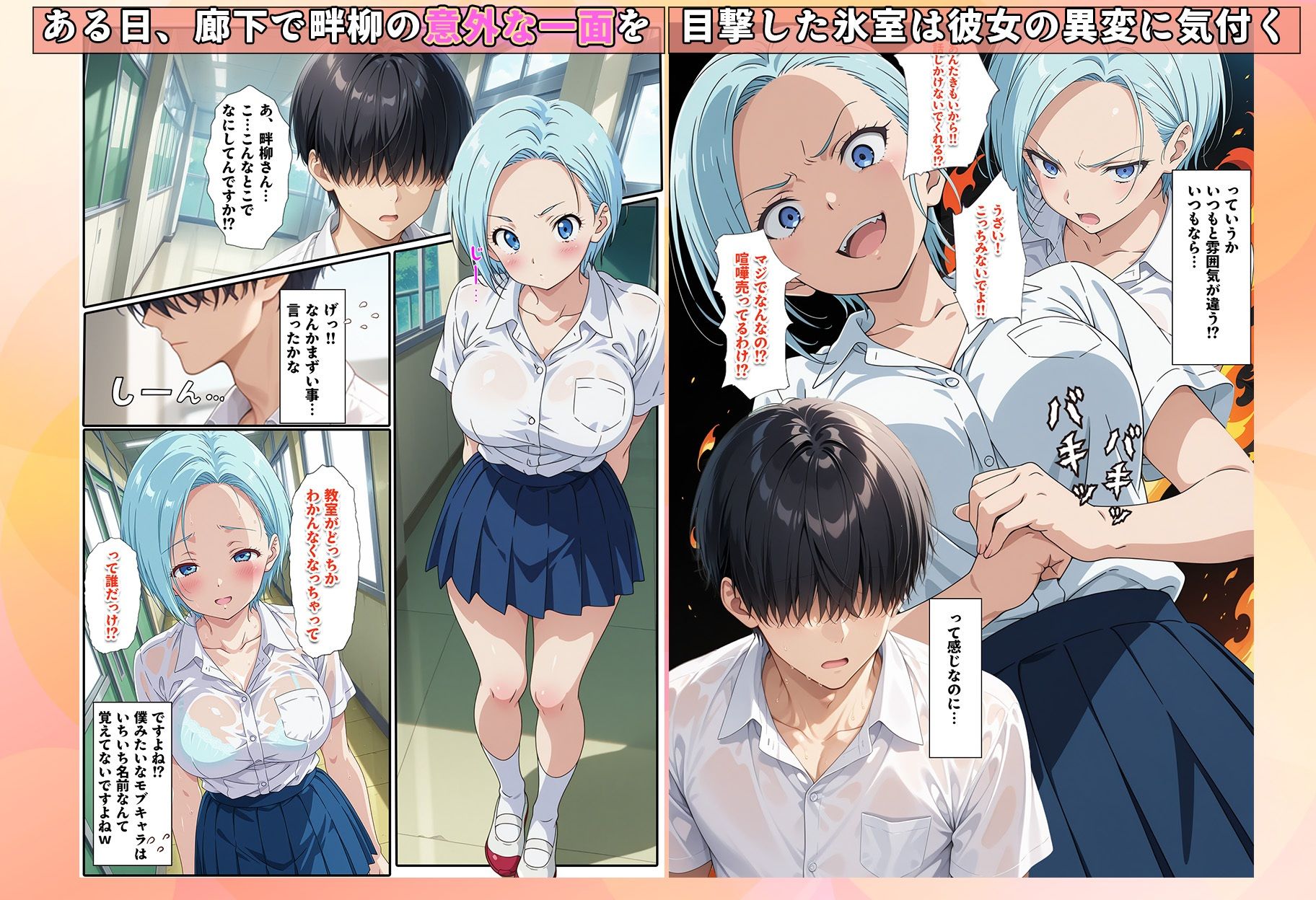 先生からクラスの1軍ギャルを見舞いに行くよう言われただけなのに - サンプル画像 2