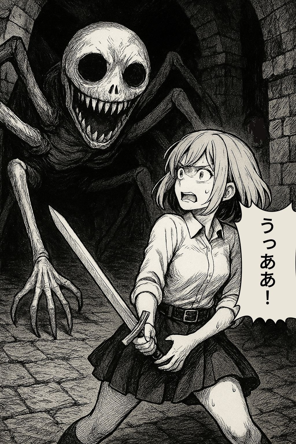 女冒険者の地下迷宮探索（ホラー、ダークファンタジー、ゴブリン、睡姦） - サンプル画像 9