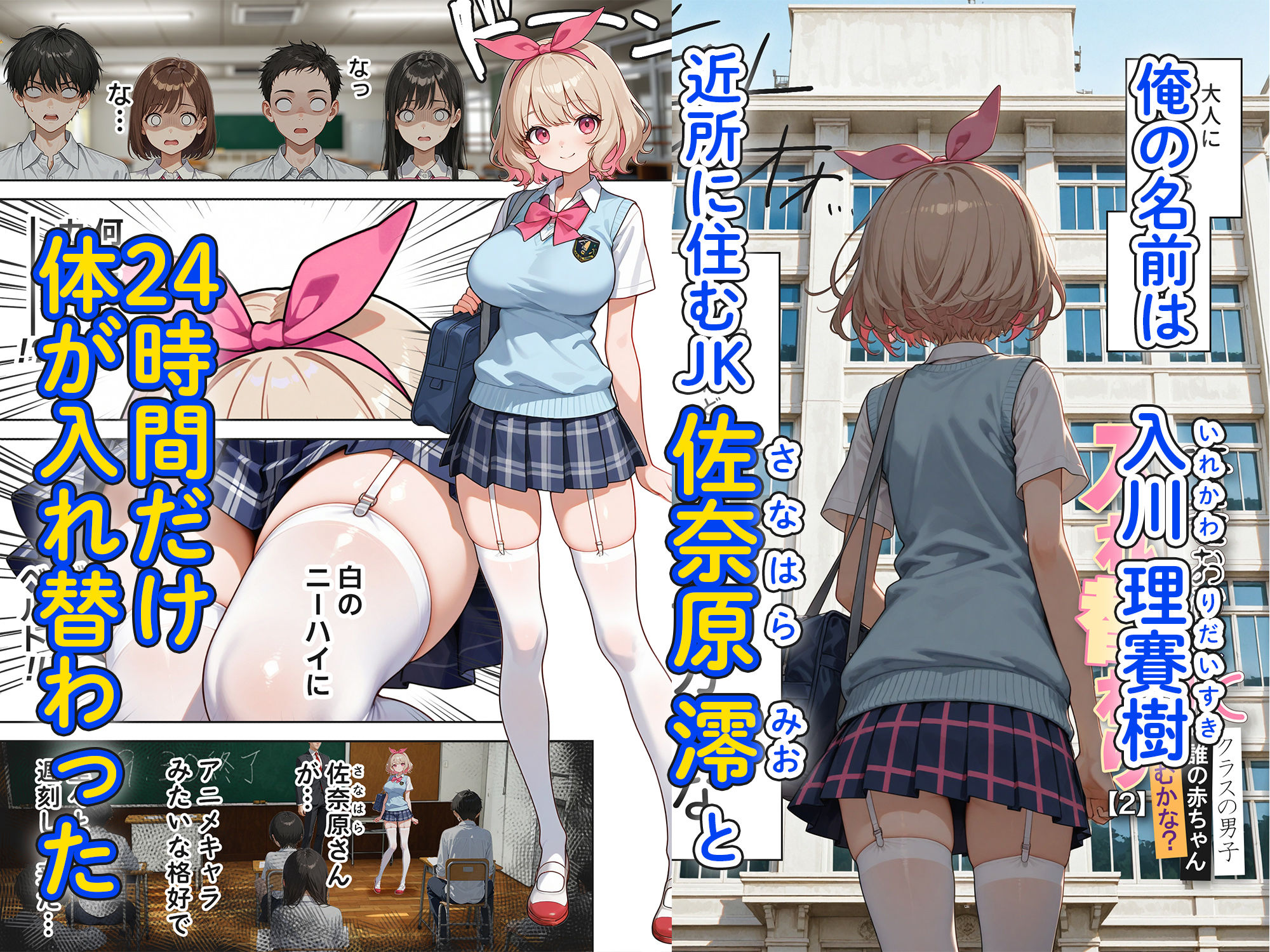 キモおじ⇔JK入れ替わり【2】クラスの男子誰の赤ちゃん孕むかな？ - サンプル画像 1