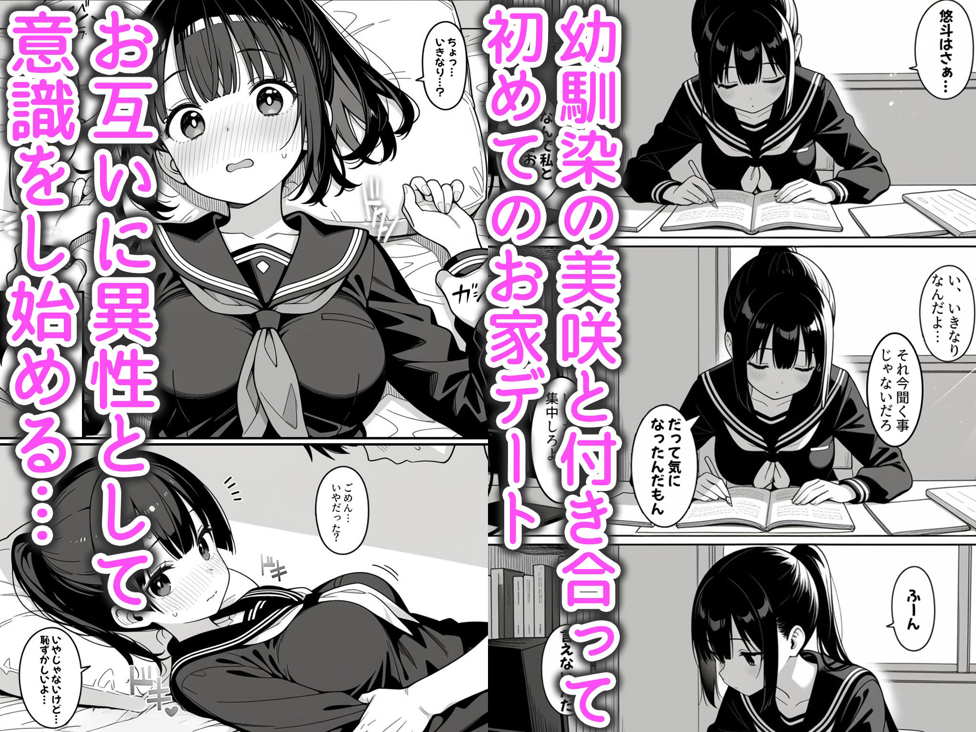 幼馴染とドキドキえっち始めました。 - サンプル画像 1