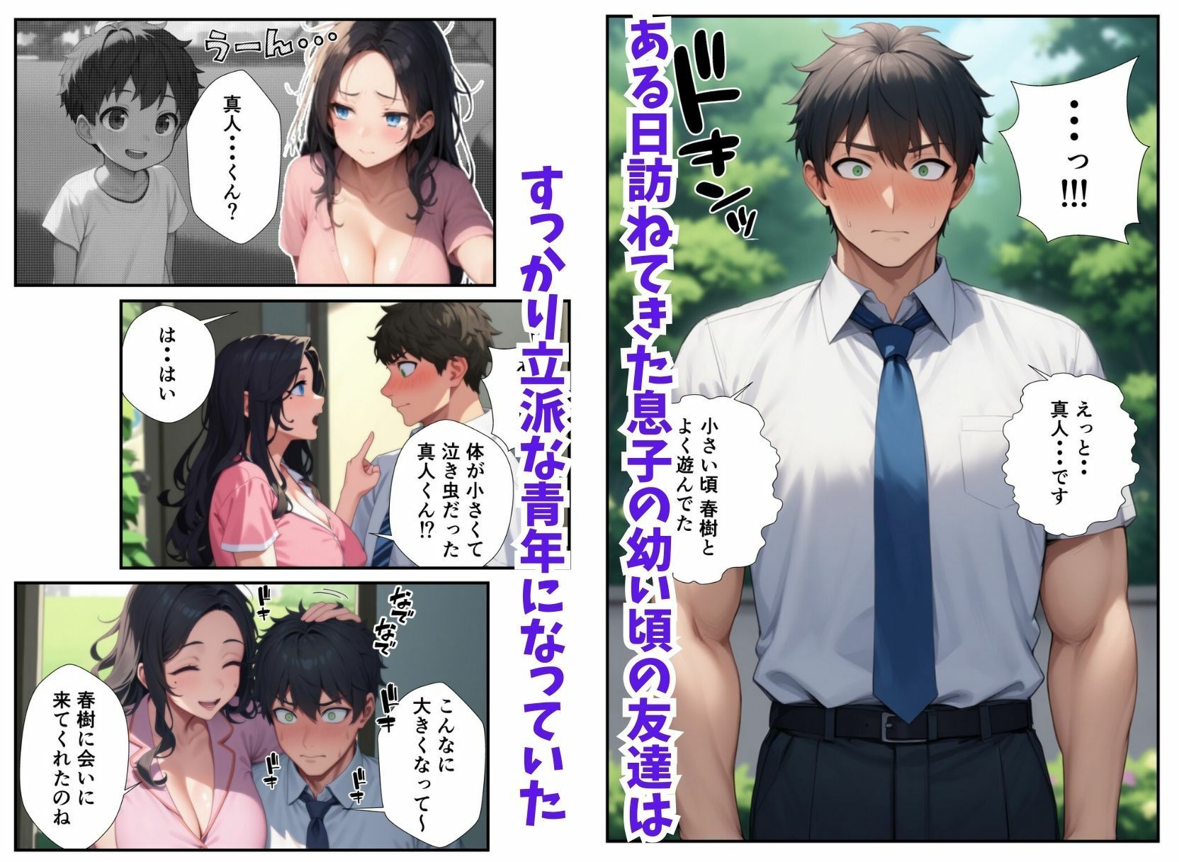 息子の友達に欲情しちゃった母親のイチャラブ中出し本気SEX - サンプル画像 4