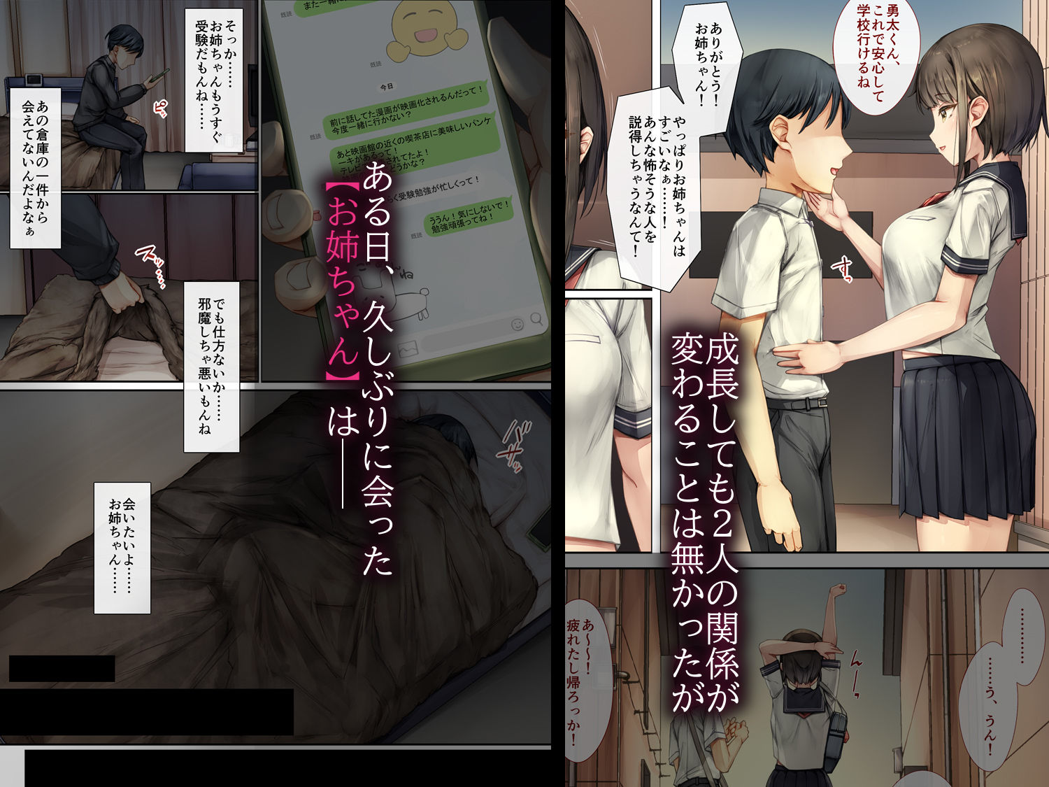 メス堕ちお姉ちゃん〜いつも守ってくれた男勝りなお姉ちゃんは今日も先輩に抱かれてオンナになる〜 - サンプル画像 2