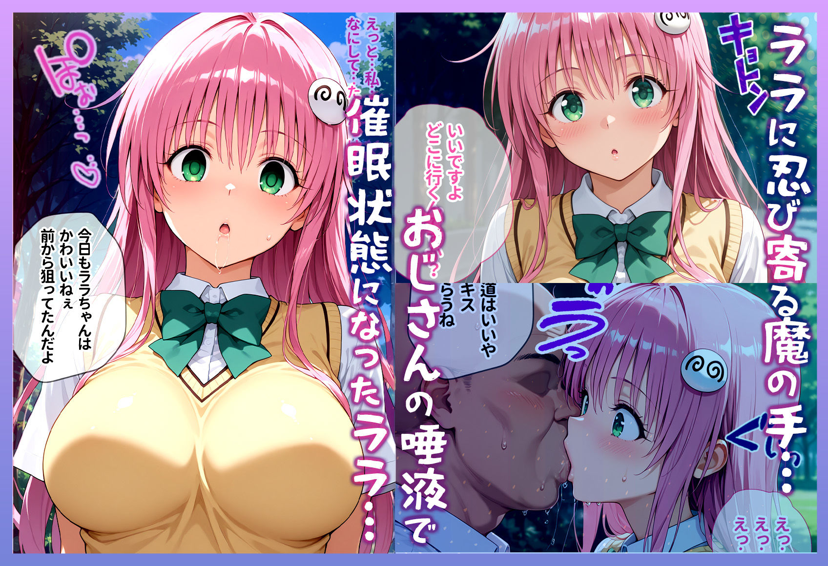 キスで催●！？変態おじさんに好き勝手やられてララ完堕ち  〜前編〜 - サンプル画像 1