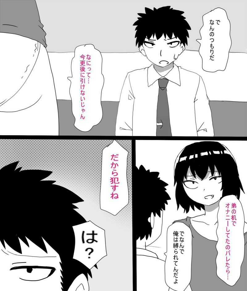 ムラムラした引きこもりの姉は弟で性欲処理をする - サンプル画像 3