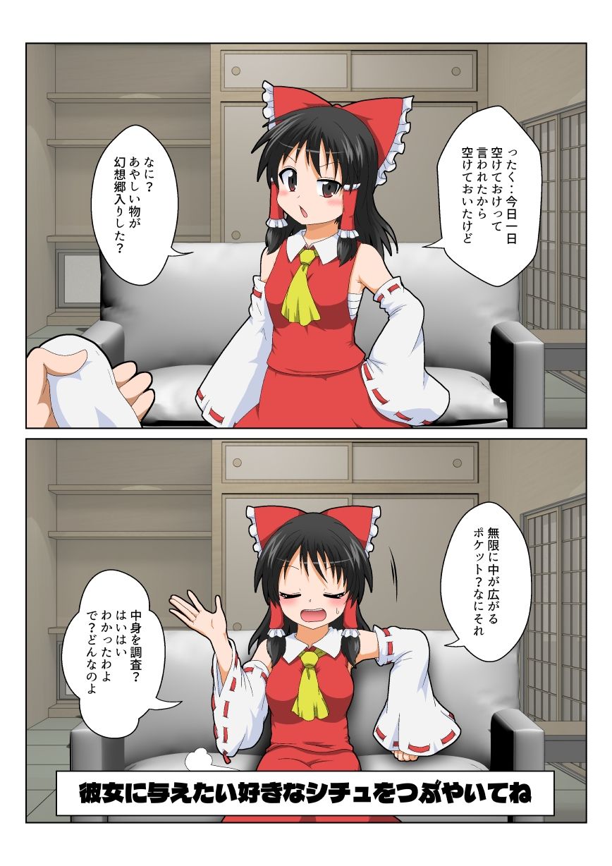 博麗霊夢で不思議なおもちゃで特殊性癖カタログ - サンプル画像 1