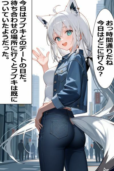 白上〇ブキとおデートえっち（はーと） - サンプル画像 2