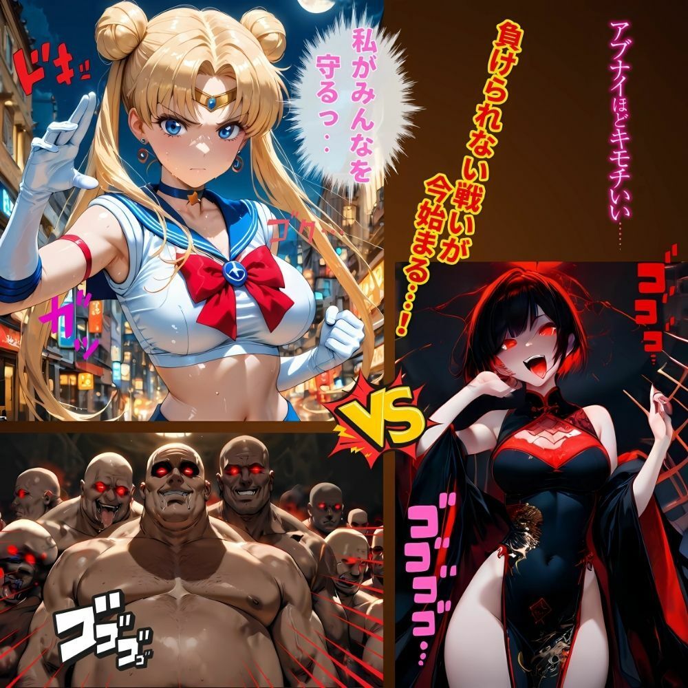 セーラー戦士‥最強の女戦士がオジサンの前でイキ堕ちる‥月野うさぎ - サンプル画像 1