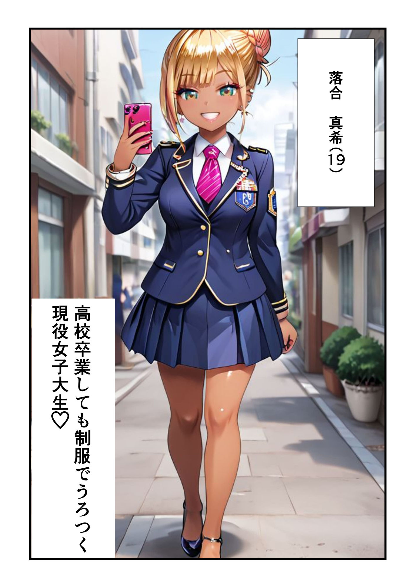 現役ギャル女子大生（19）がコンビニのトイレでキモオタに露出したら本気になって膣が恋したハナシ - サンプル画像 1