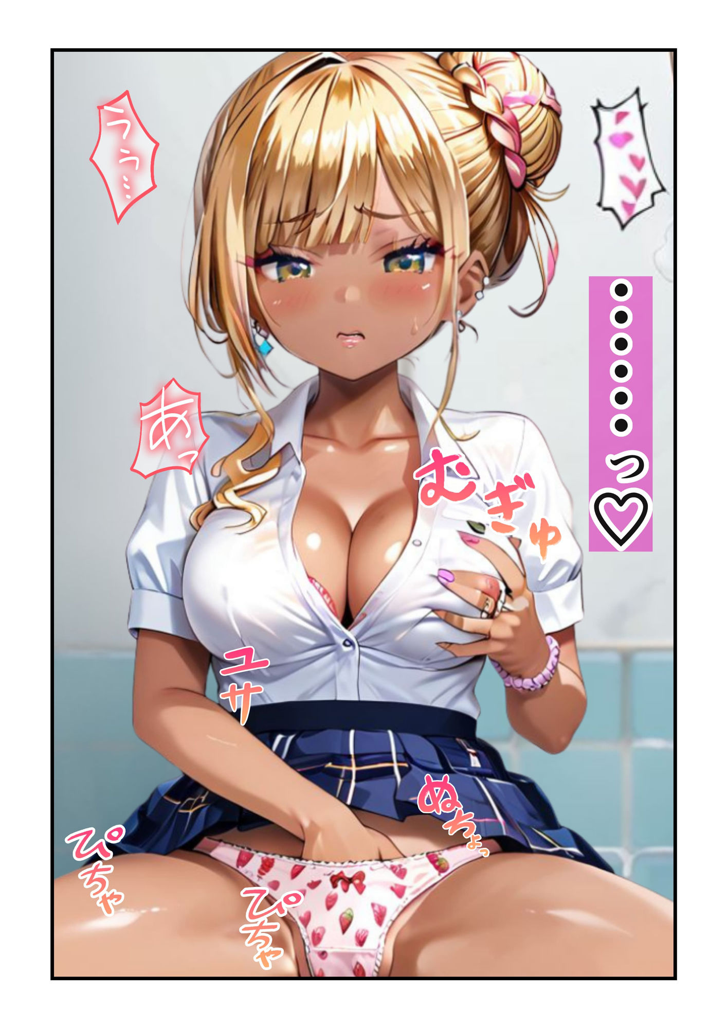 現役ギャル女子大生（19）がコンビニのトイレでキモオタに露出したら本気になって膣が恋したハナシ - サンプル画像 2