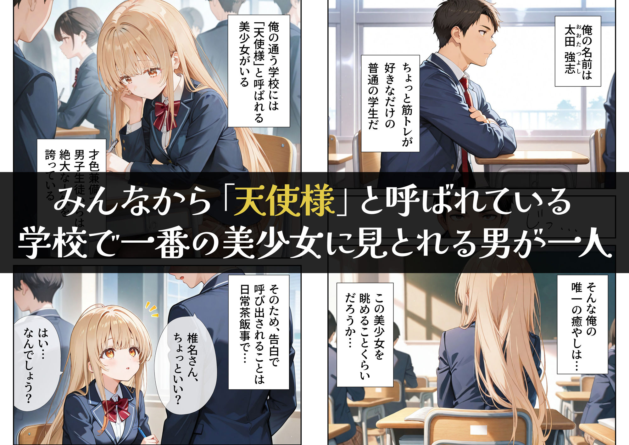 お隣の天使様を記憶操作でイケメンから寝取って堕天使にした件 - サンプル画像 1